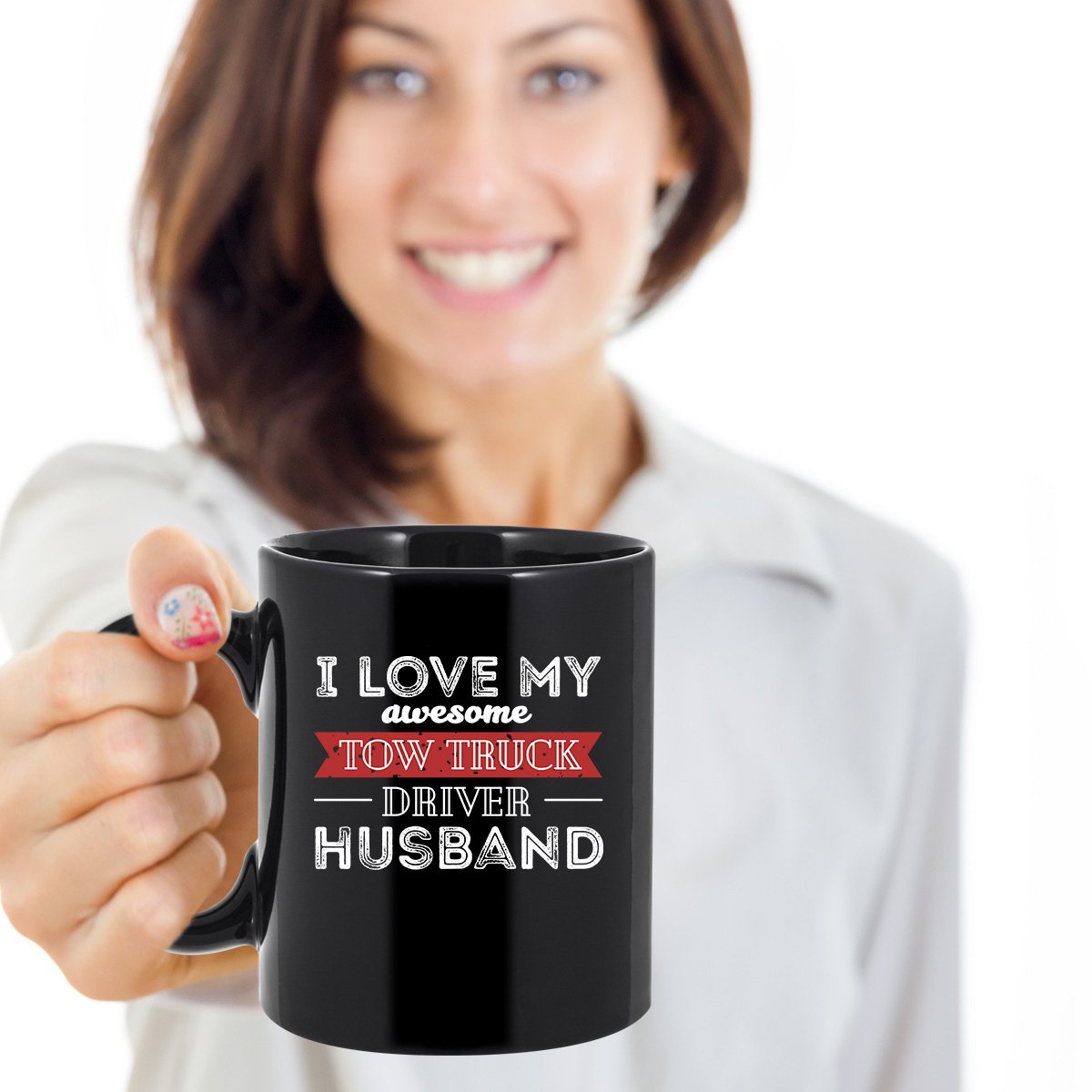 11 oz Tow Truck Driver Coffee Mug - Funny Gift for Tow Truck Drivers - Perfect for Work, Office & Home Use