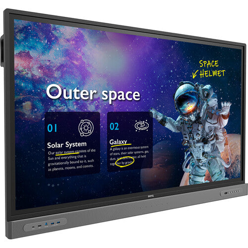 BenQ RM8603 86-inch 4K UHD Interactive Touch Screen Display - Perfect for Classrooms, Business Meetings & Digital Signage