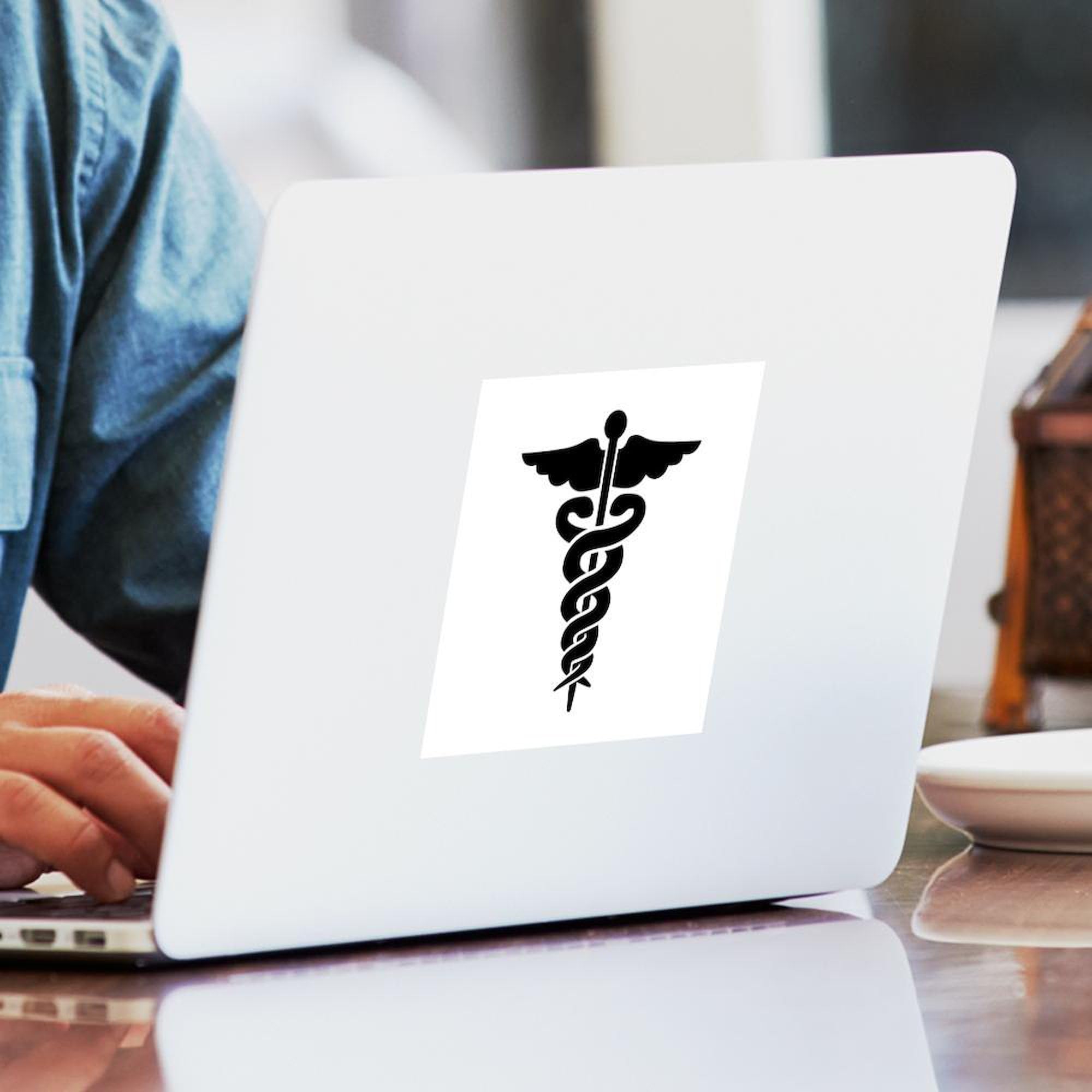 Caduceus Medical Symbol Sticker - 3