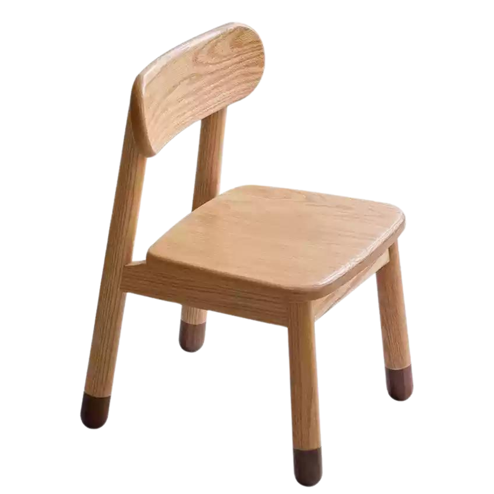 12.6x14.2x20.3 inch / 32x36x51.5сm / Natural wood color / Oak children's learning chair