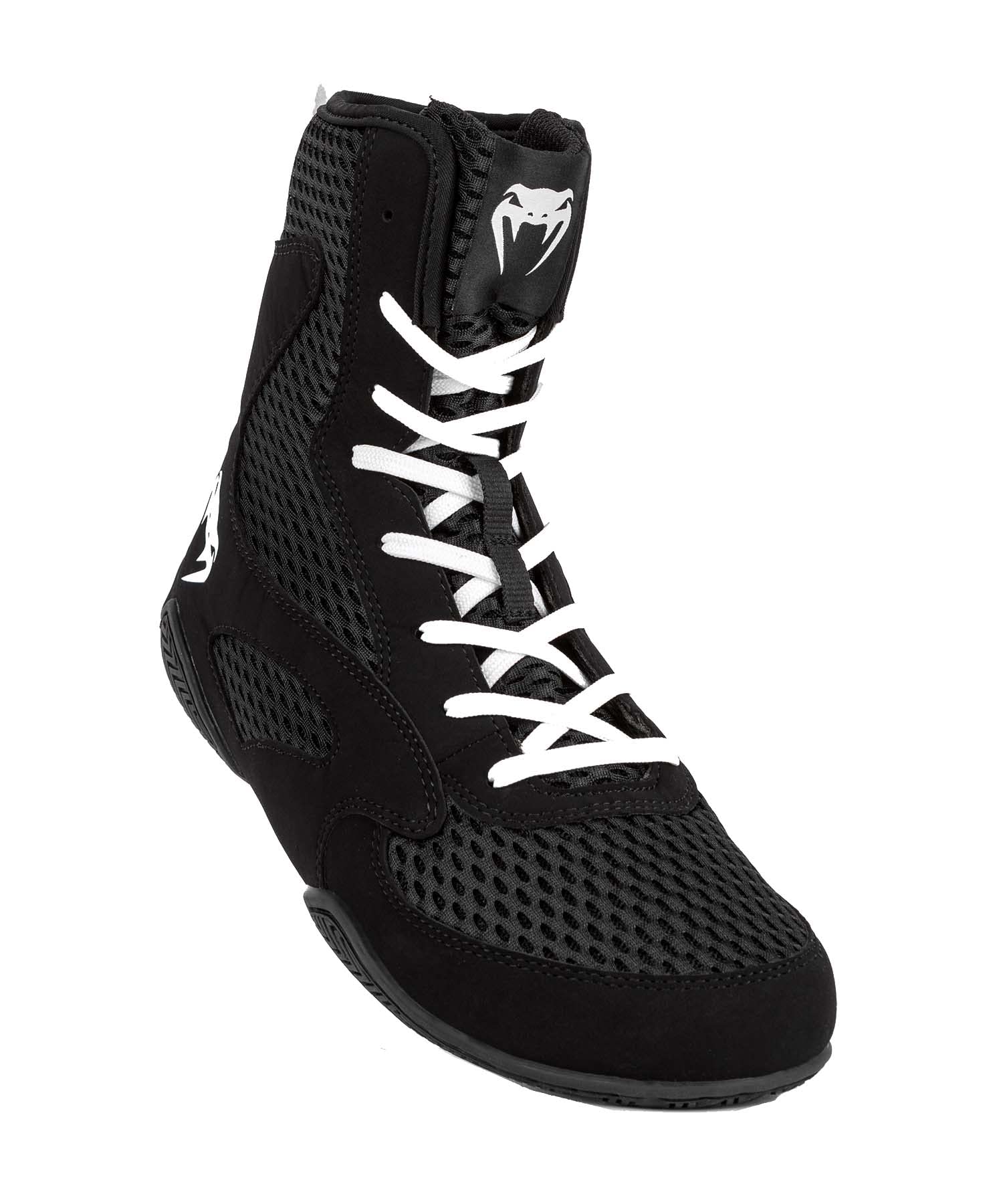 Venum Contender Boxing Shoes for Men & Women - Lightweight, Breathable & Durable MMA, Kickboxing & Training Footwear - Black/White - Perfect for Boxing Gyms, Martial Arts & Fitness Training