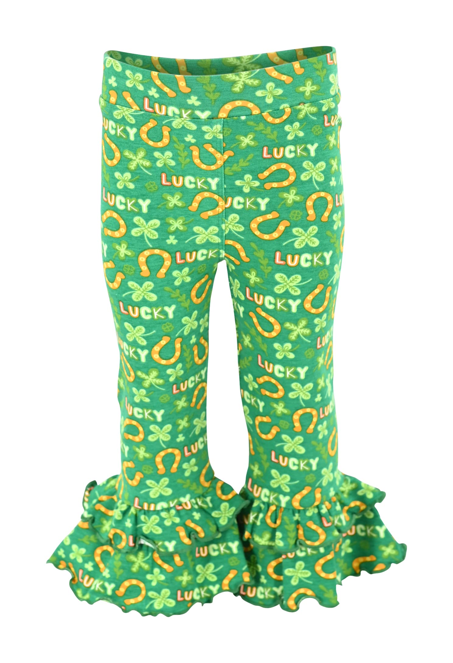 Girls 2-Piece Outfit - Ruffle Leggings & Long Sleeve Shirt Set for Toddlers | Playtime & Party Wear