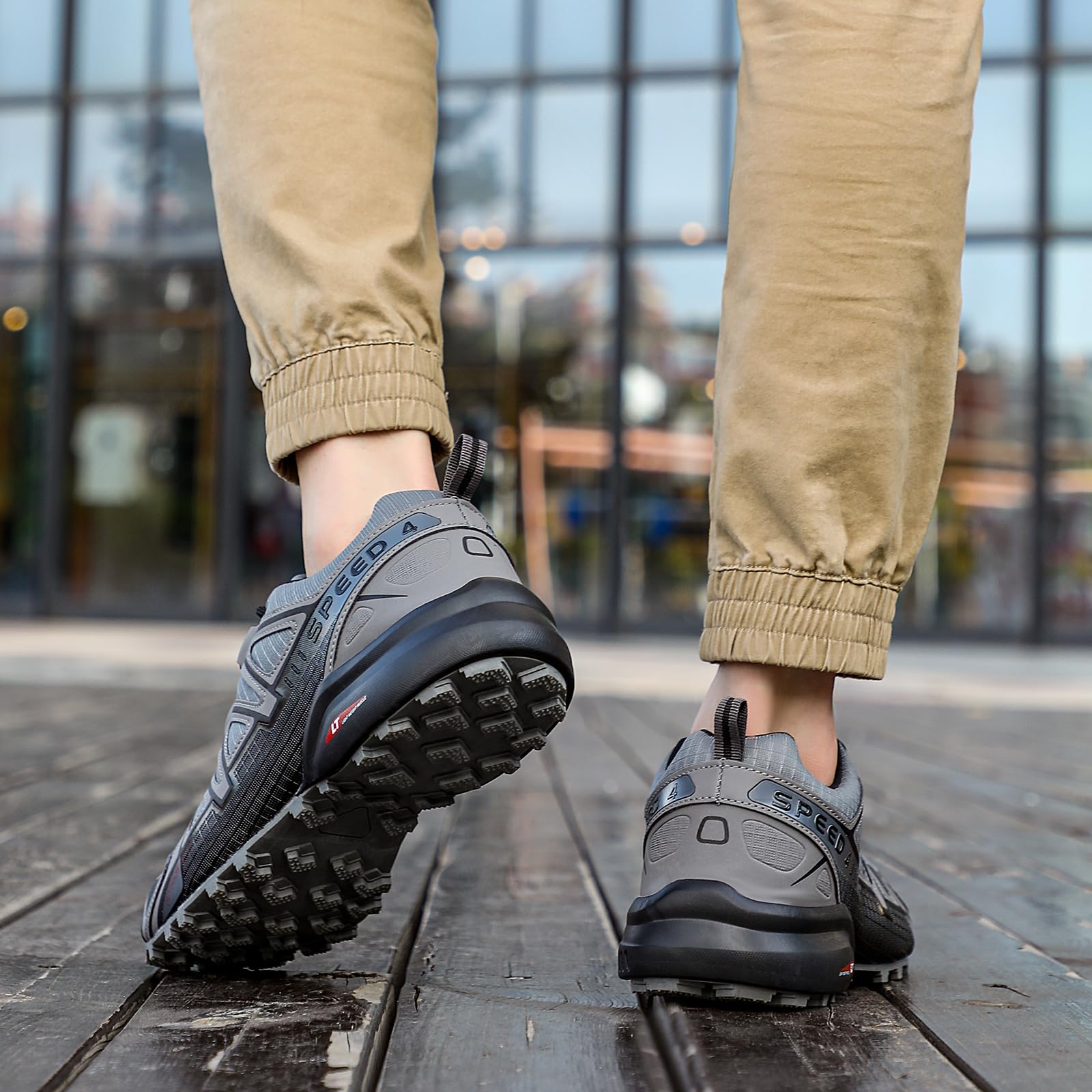 VENROXX Men's Trail Running Shoes - Lightweight, Breathable & Non-Slip Hiking Shoes for Outdoor Trekking & Sports | Perfect for Trail Running, Hiking Adventures & Gym Workouts