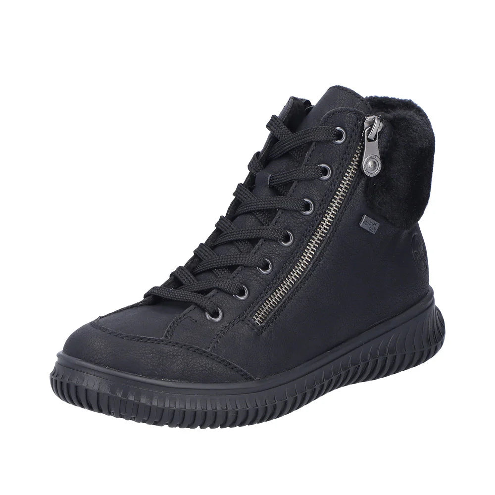 Rieker 74244 Black Women's Comfortable Casual Shoes - Perfect for Work, Walking & Everyday Wear