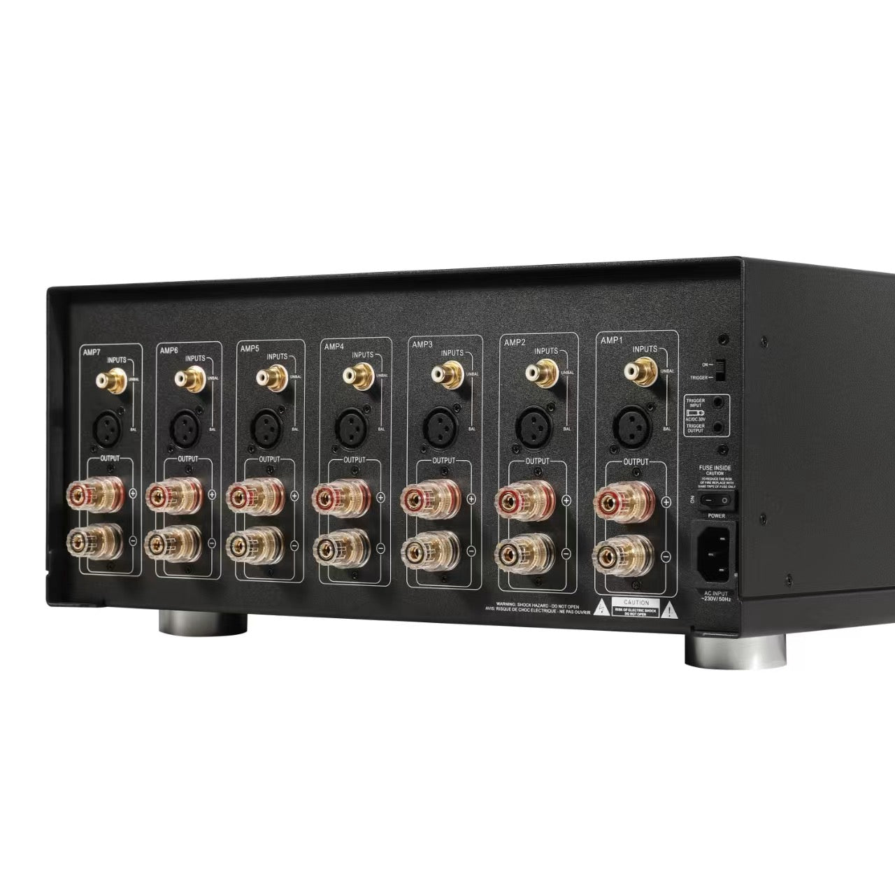 Summit Hi-Fi A7 7-Channel Toroidal Power Amplifier - High Performance Home Theater & Audio System - Perfect for Home Cinema, Multi-Room Audio & Professional Studio Use
