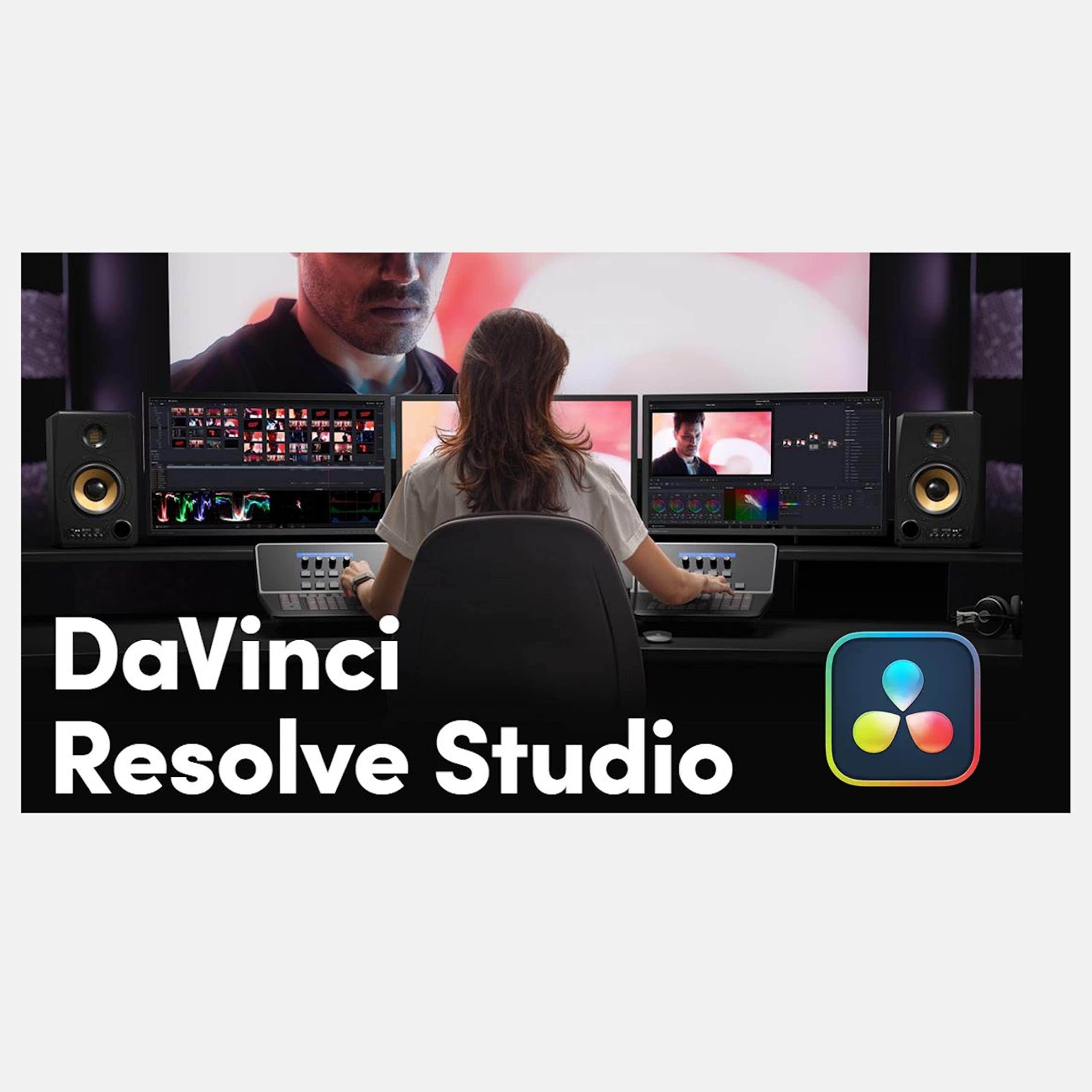 Blackmagic Design DaVinci Resolve Studio Activation Card - Professional Video Editing Software for Filmmakers & Content Creators - Perfect for Hollywood-Grade Color Correction & Post-Production