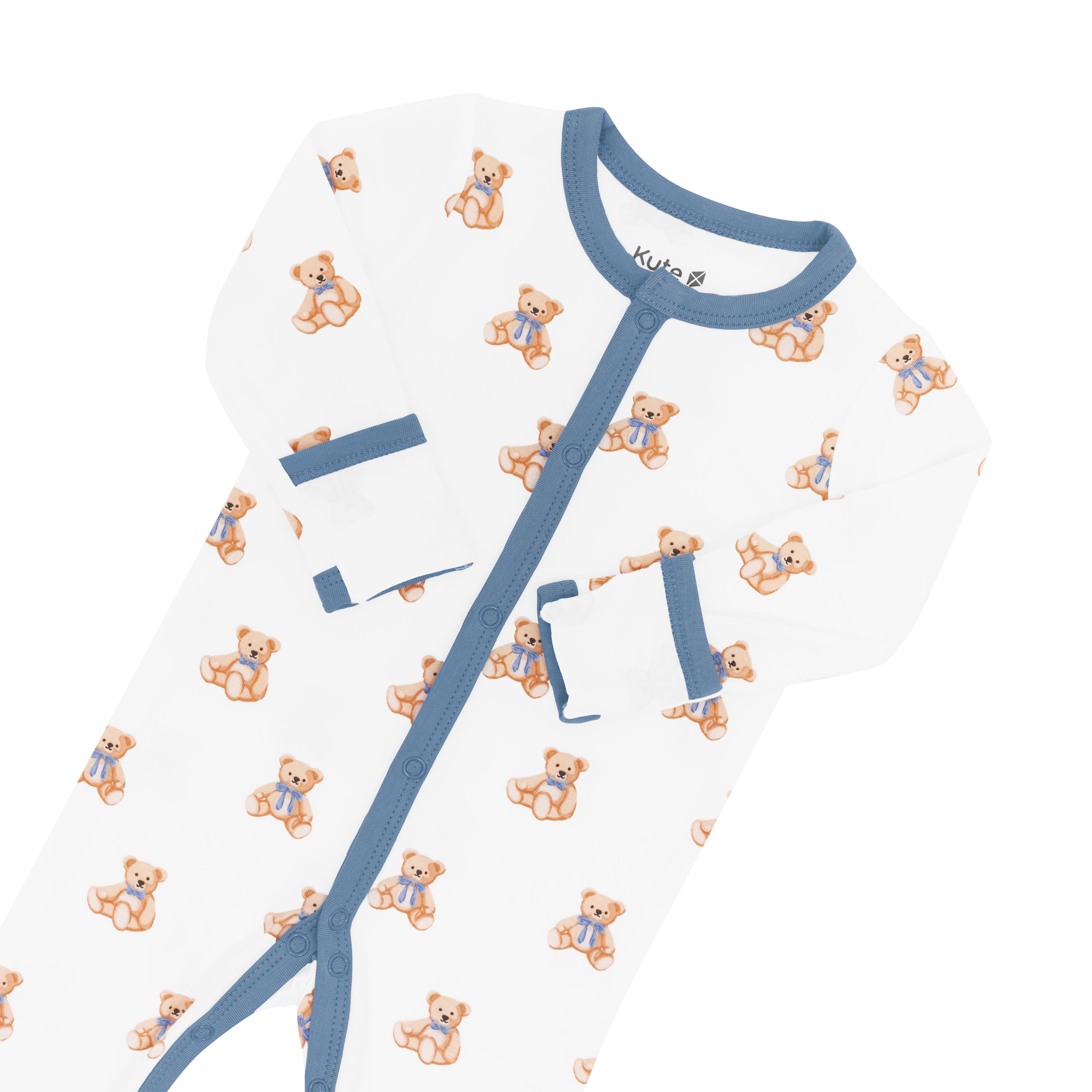 Adorable Teddy Bear Footie Pajamas for Kids - Soft & Cozy Winter Sleepwear for Boys & Girls - Perfect for Bedtime, Lounging & Holiday Gifts