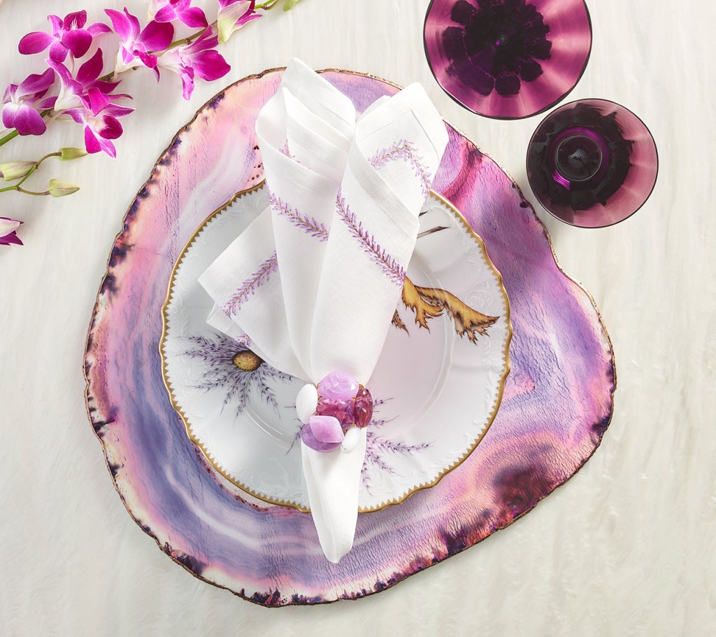 Elegant Sea Stone Napkin Rings Set of 4 - Coastal Themed Table Decor for Beach Weddings, Dinner Parties & Holiday Gatherings