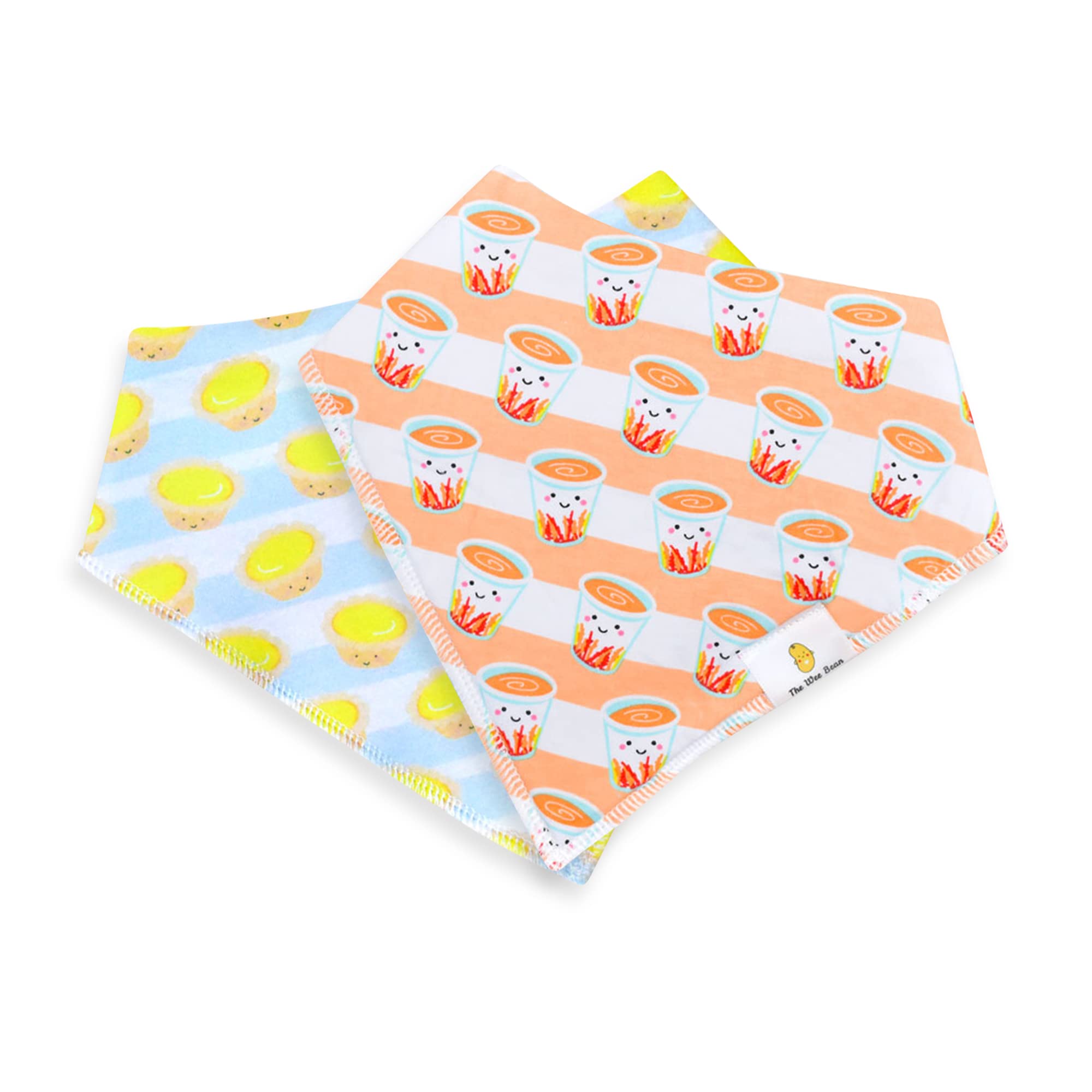 Organic Cotton Bandana Bibs 2-Pack for Babies - Soft Drool Bibs for Boys & Girls, Unisex Teething Bib with Absorbent Fabric - Perfect for Feeding, Playtime & Daily Outfits