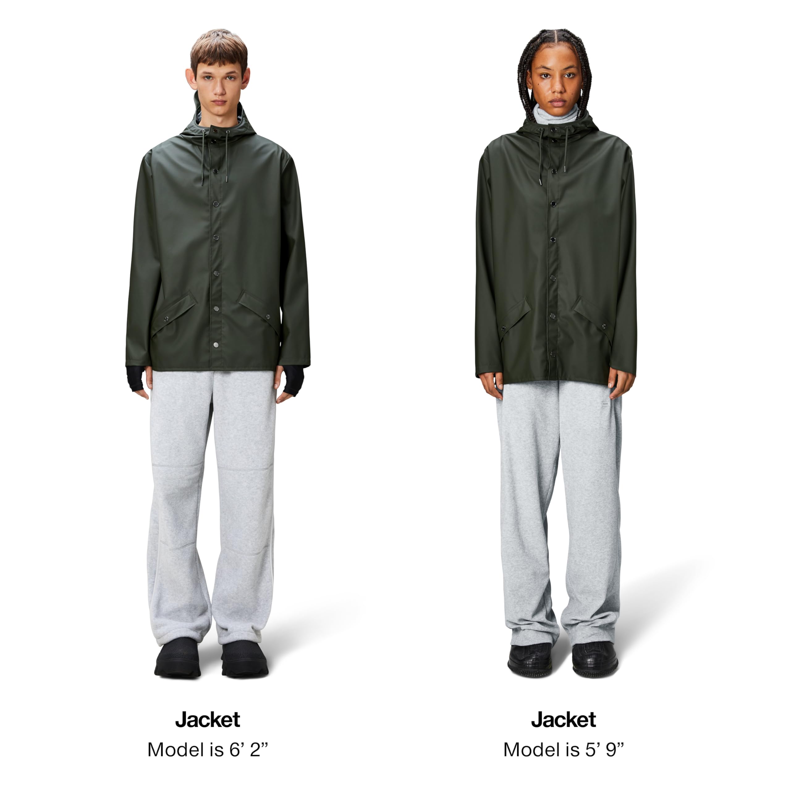 RAINS Waterproof Jacket for Men & Women - Lightweight Raincoat for Biking, Hiking & Outdoor Activities | Windproof & Breathable Travel Jacket
