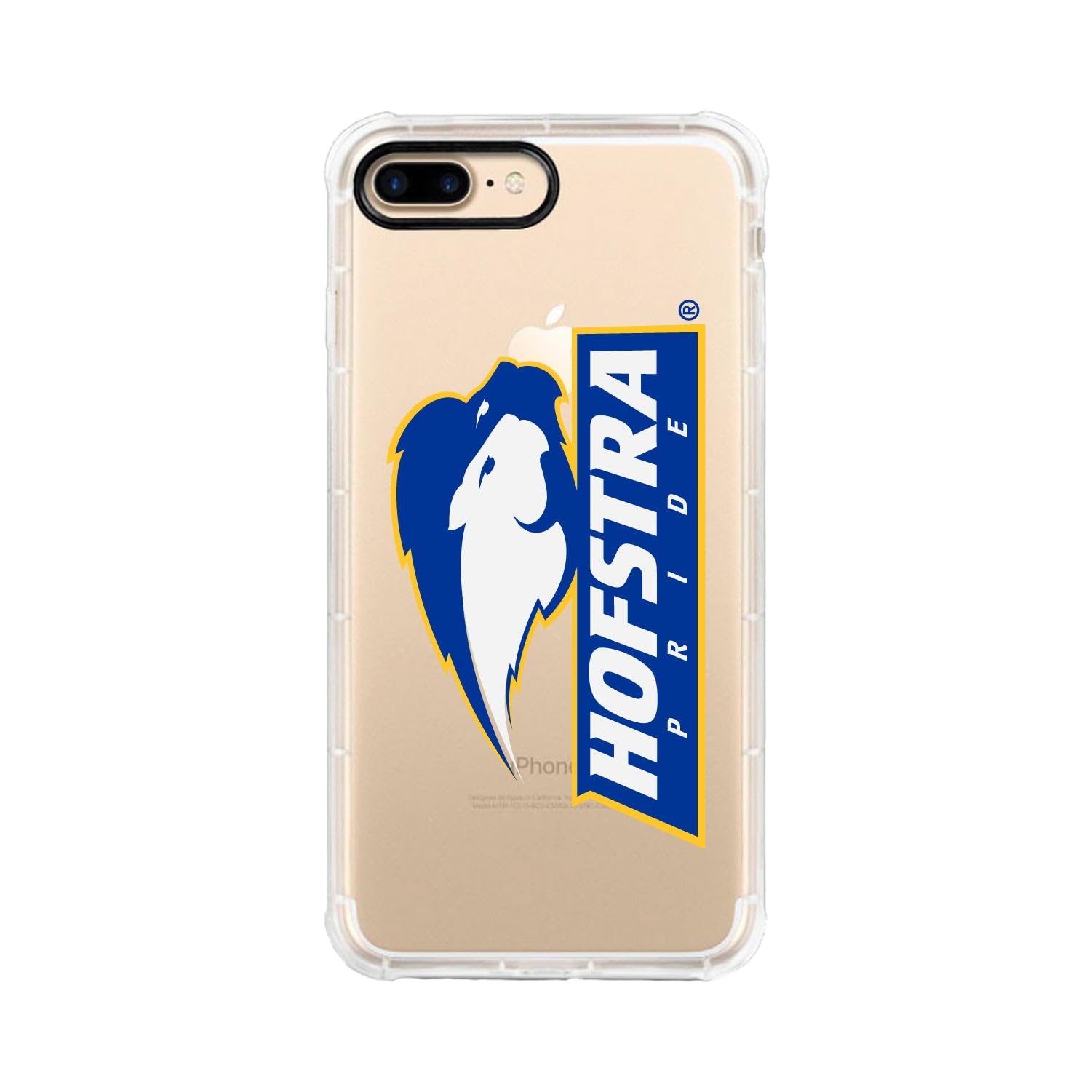 OTM Essentials Durable Phone Case for iPhone 13 Pro Max - Shockproof Protective Cover with Tough Edge, Hofstra University Classic White Design - Perfect for School, Work & Everyday Use