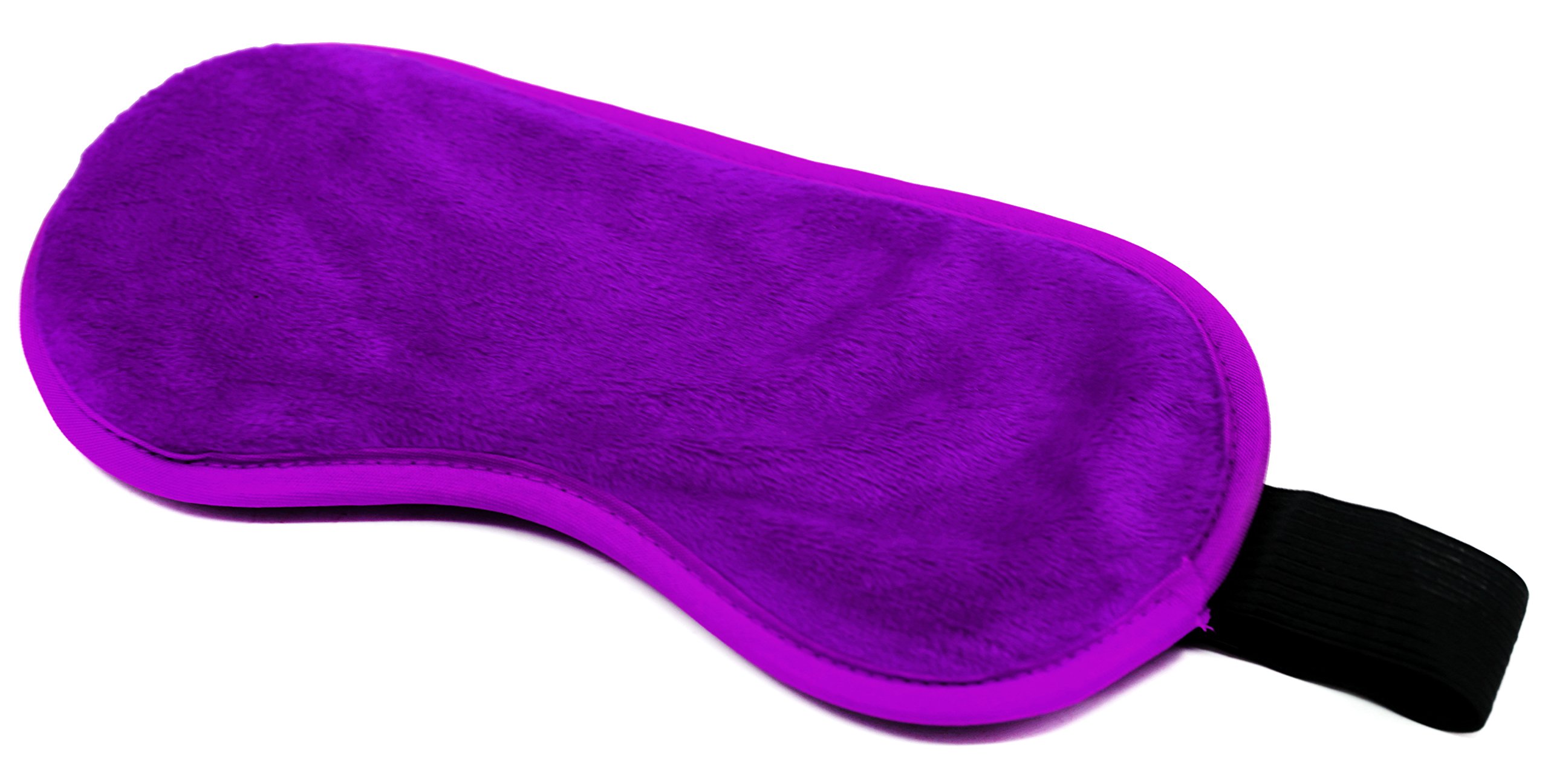 Soft Velvet Blindfold Eye Mask & Faux Leather Handcuffs Set for Sensual Play - Purple | Romantic Couples Gift, BDSM Accessories, Bedroom Bondage Gear