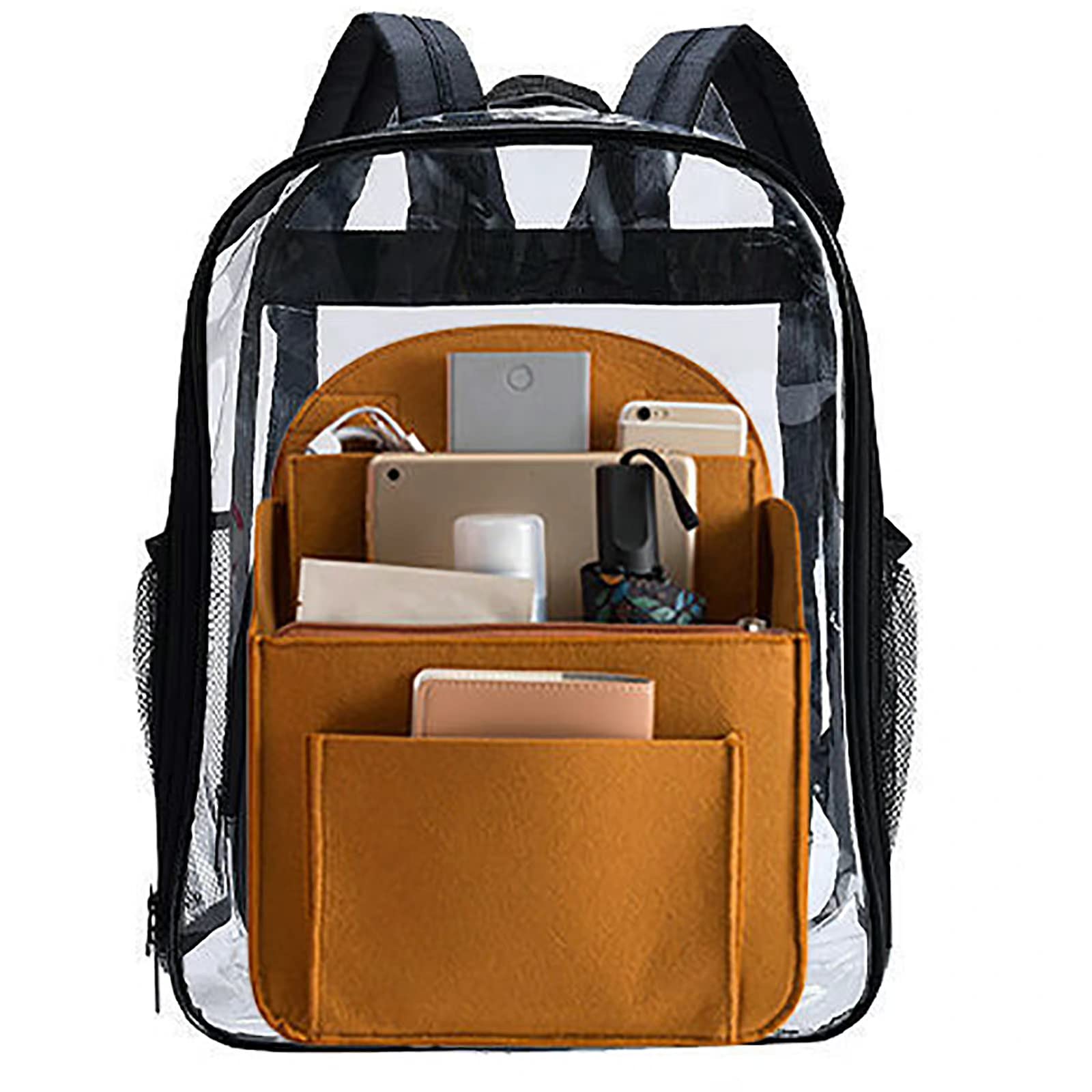 Lightweight Nylon Mini Backpack Organizer Insert - Felt Bag Divider for Rucksack, Purse & Shoulder Bags (Color-E S) | Perfect for Travel, Work & Daily Commute Organization