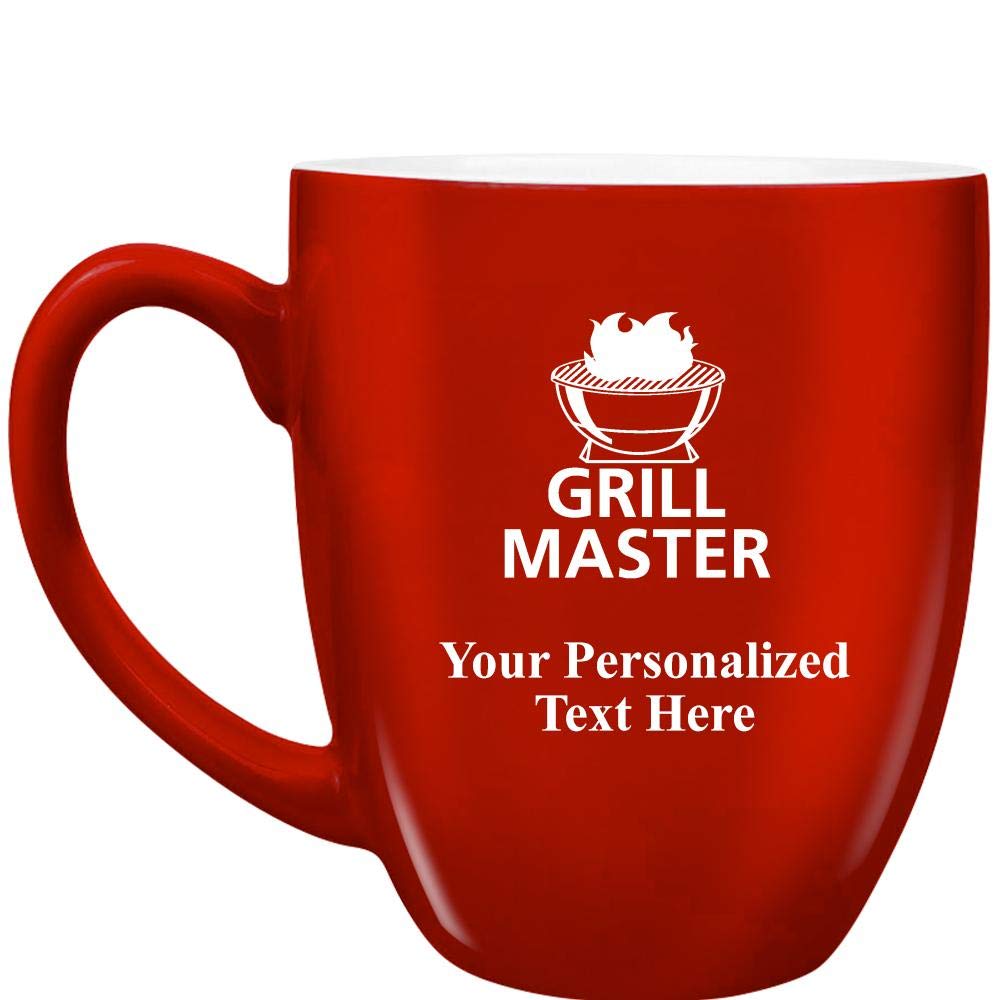 Custom Grill Master Coffee Mug - Personalized BBQ & Grill Awards Gift for Men - Perfect for Father's Day, Camping & Outdoor Cooking Enthusiasts