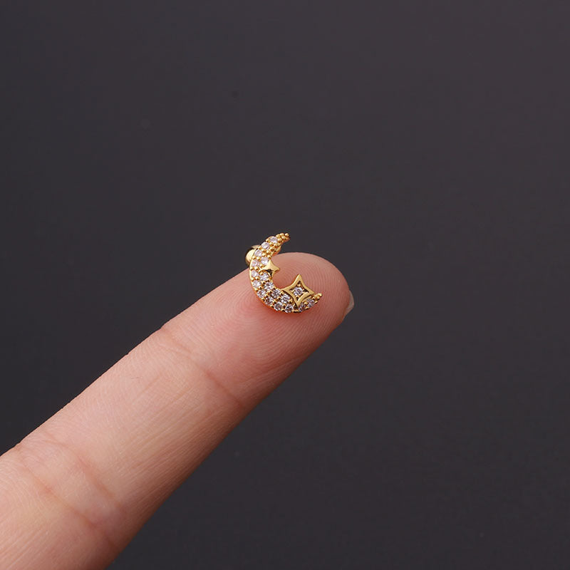 20G Cartilage Tiny Heart Stud Earrings - Cute Small Gold/Silver Piercing Jewelry for Women | Perfect for Daily Wear, Parties & Gifts