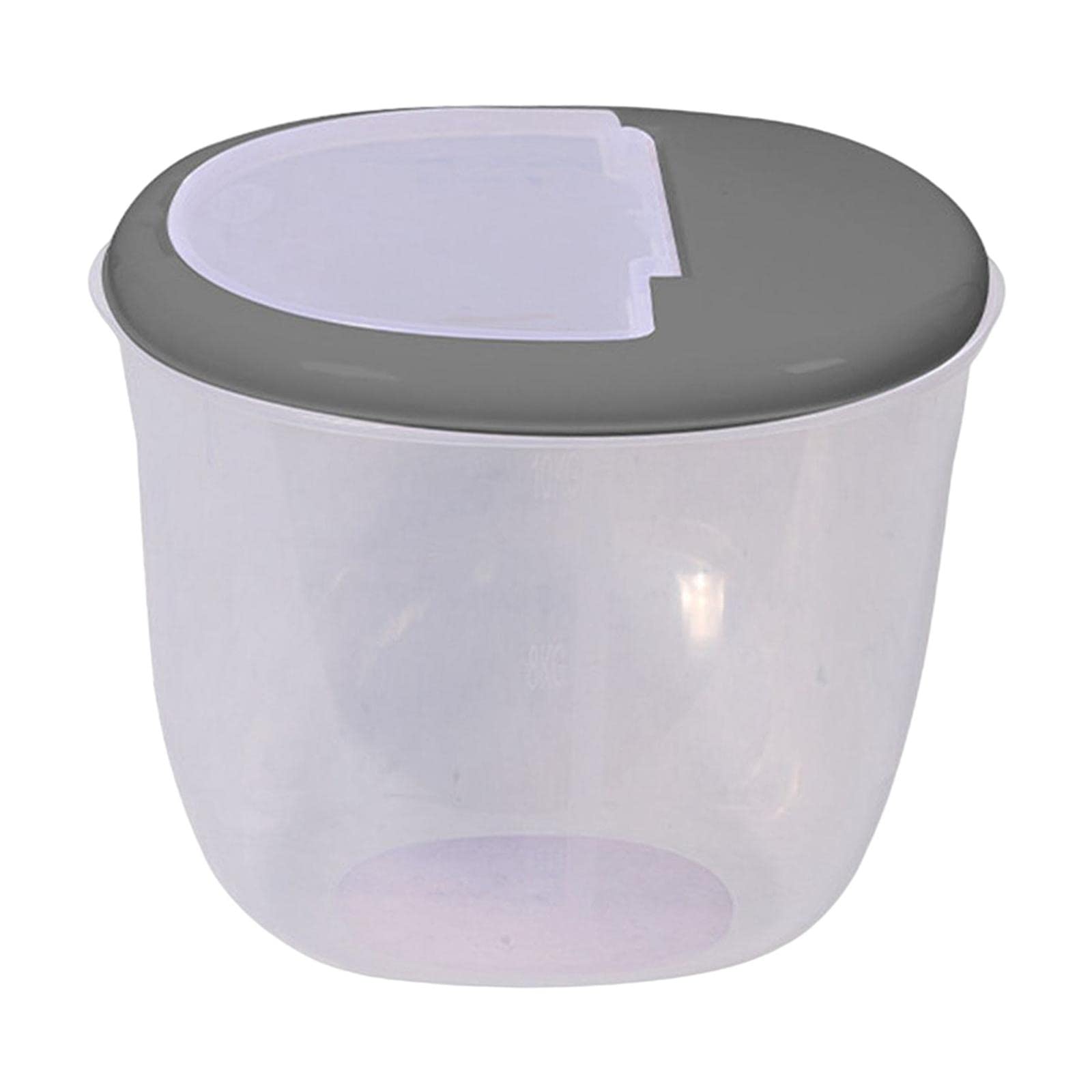 Enakshi® Large Pet Food Storage Container with Lid - 50LBS Capacity Airtight Dog & Cat Food Bin for Dry Food, Baking Supplies & Rice - Gray | Perfect for Kitchen, Pantry & Pet Feeding Areas | Dishwasher Safe & BPA Free