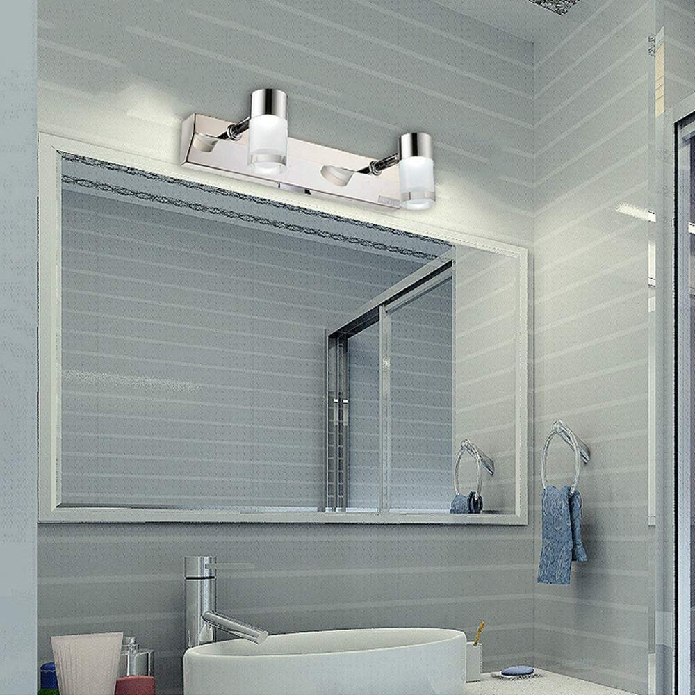 2 Head LED Wall Mounted Light - Modern Waterproof Bathroom Lighting for Makeup Mirror, Dressing Table & Reading - Fog Resistant, Stylish Fixture for Home & Spa Use