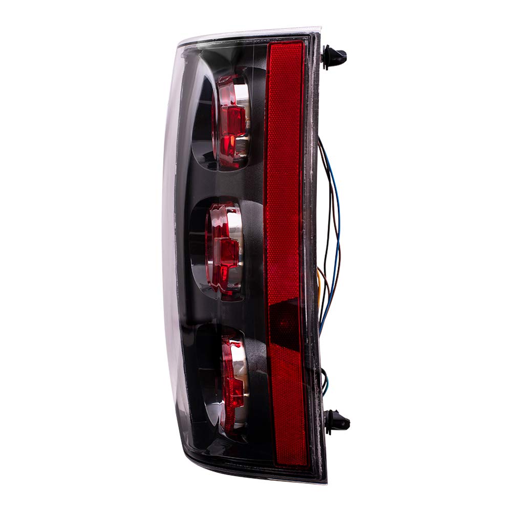 **Replacement Tail Lights for 2007-2014 GMC Yukon Denali - Driver & Passenger Side Set with Black Bezels (Part #25975977, 25975978) - Perfect for Upgrades, Restorations & Nighttime Safety**