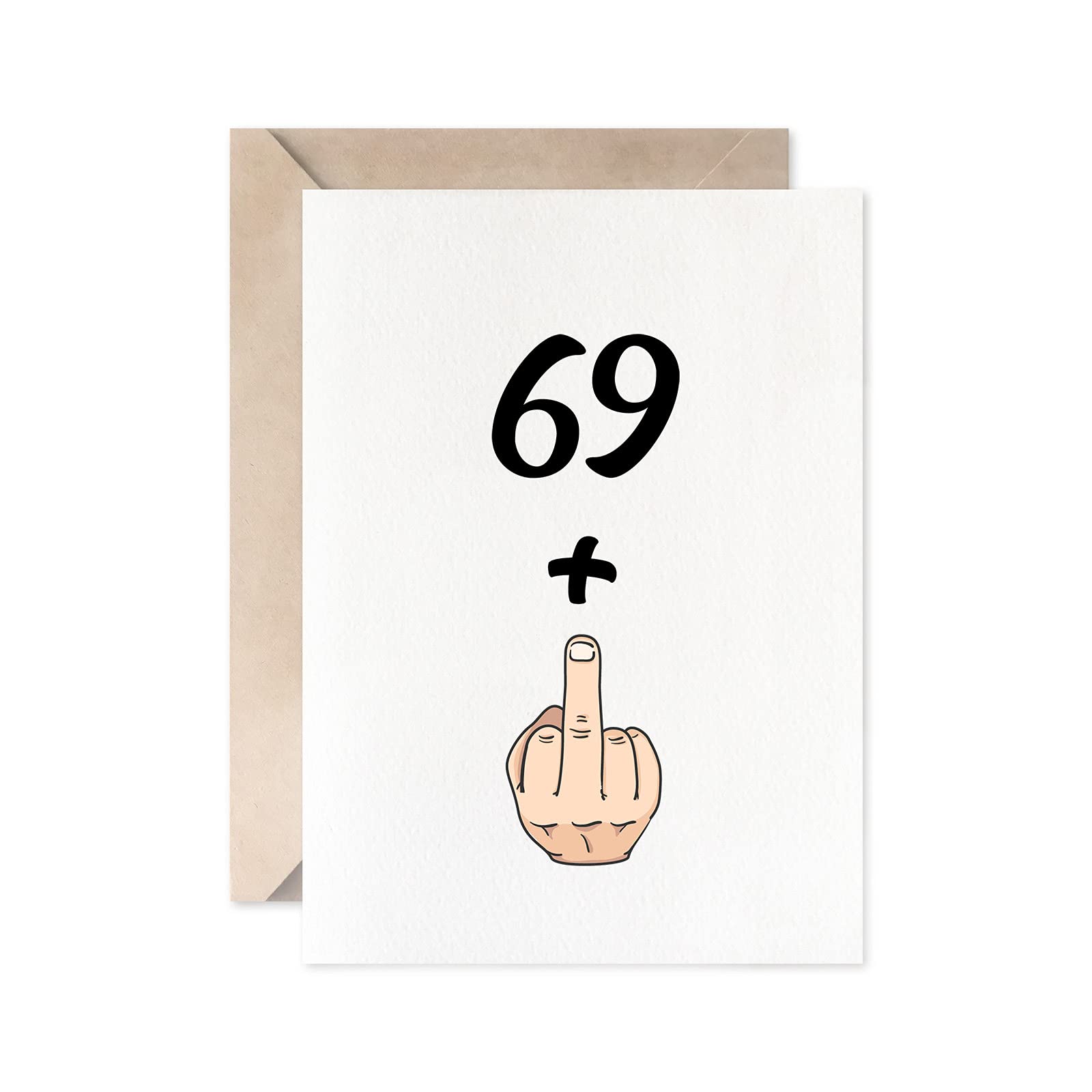 Funny 70th Birthday Card for Women & Men - 69+1 Joke Card - Perfect 70 Years Old Birthday Gift for Mom, Dad, Grandparents - Great for Milestone Celebrations & Humorous Greetings