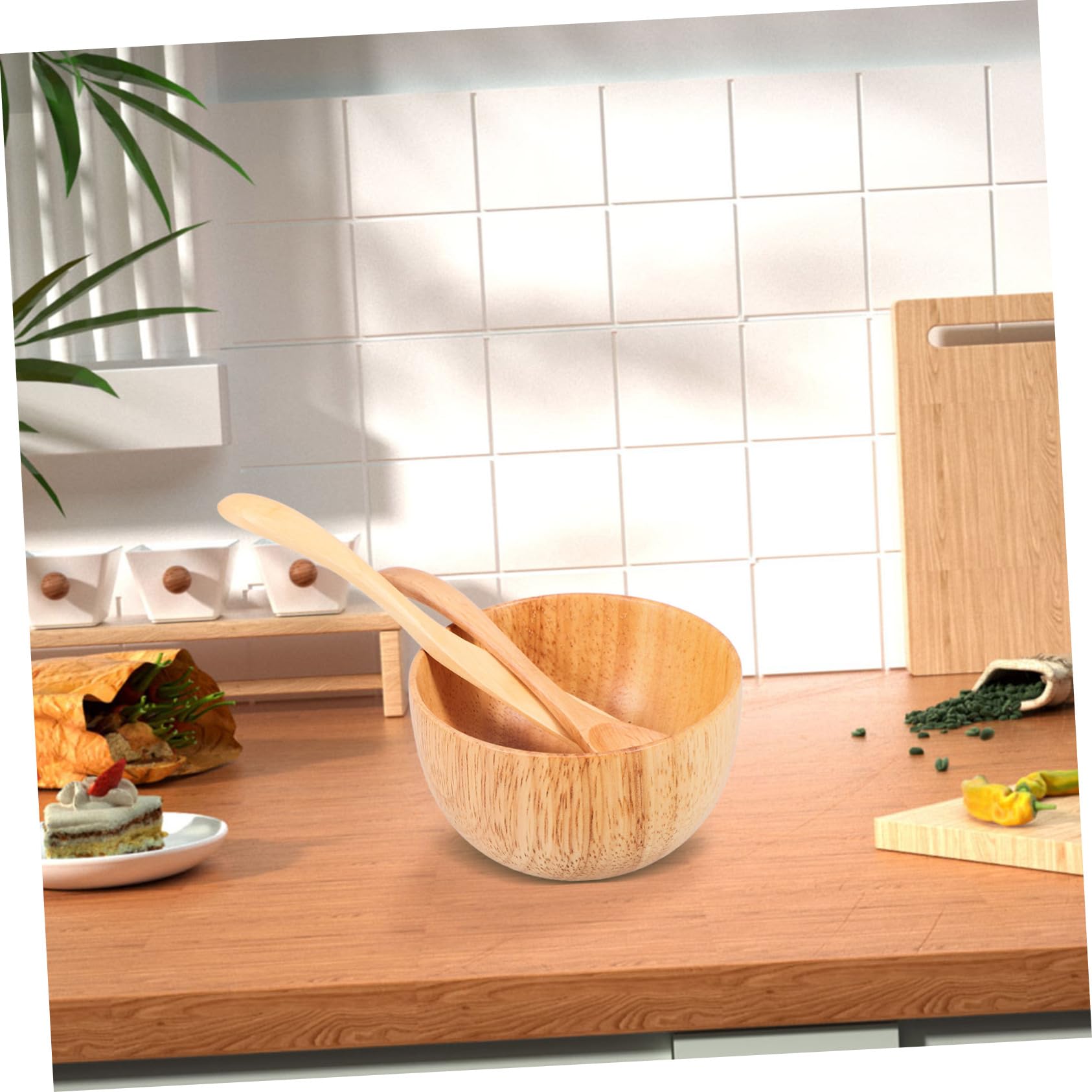FOMIYES Professional Wooden Facial Mask Mixing Bowl Set - Spa & Beauty Tool Kit for DIY Skincare, Facials, and At-Home Treatments - Perfect for Estheticians, Salons, and Self-Care Routines