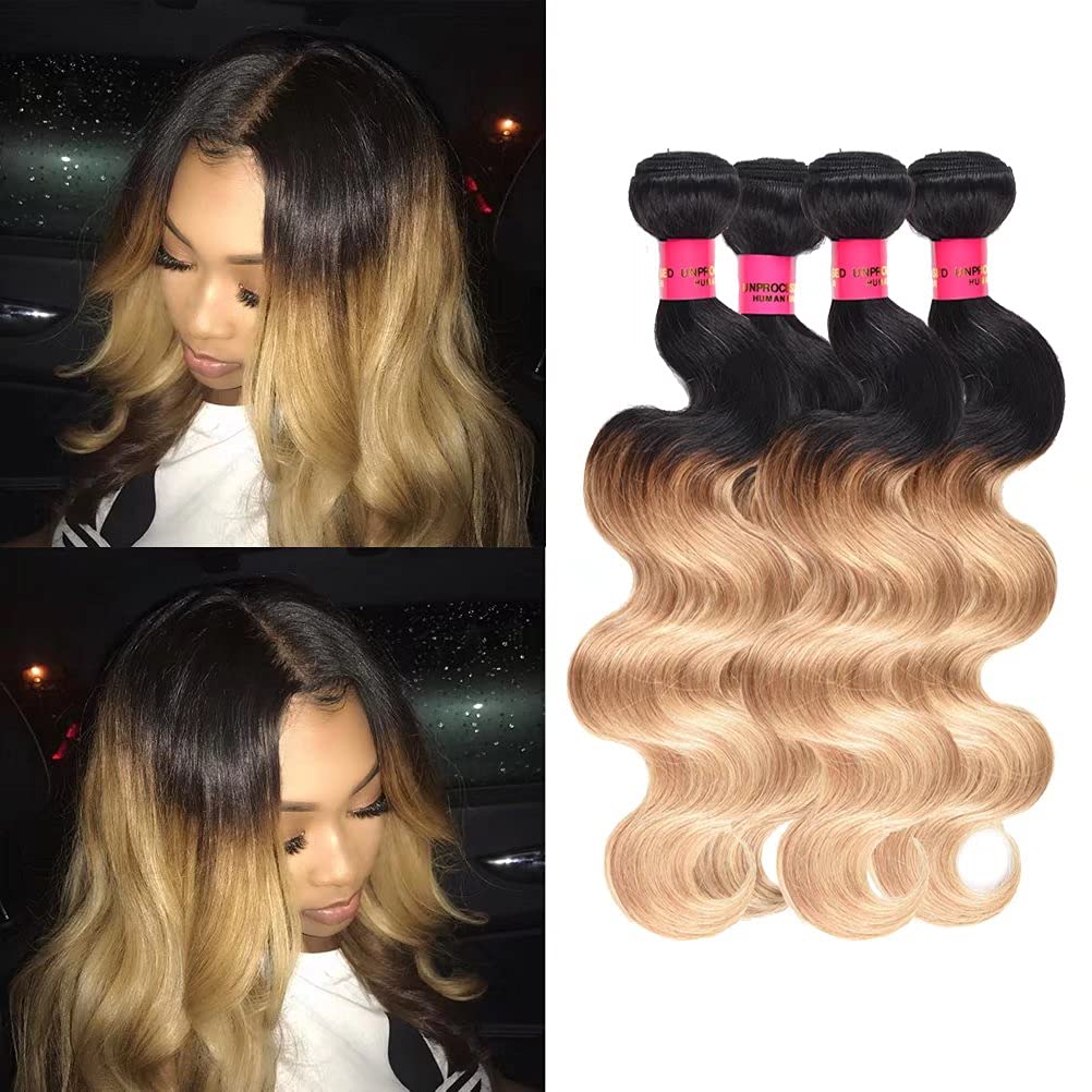 Brazilian Virgin Human Hair Bundles - Body Wave Weft Extensions 18