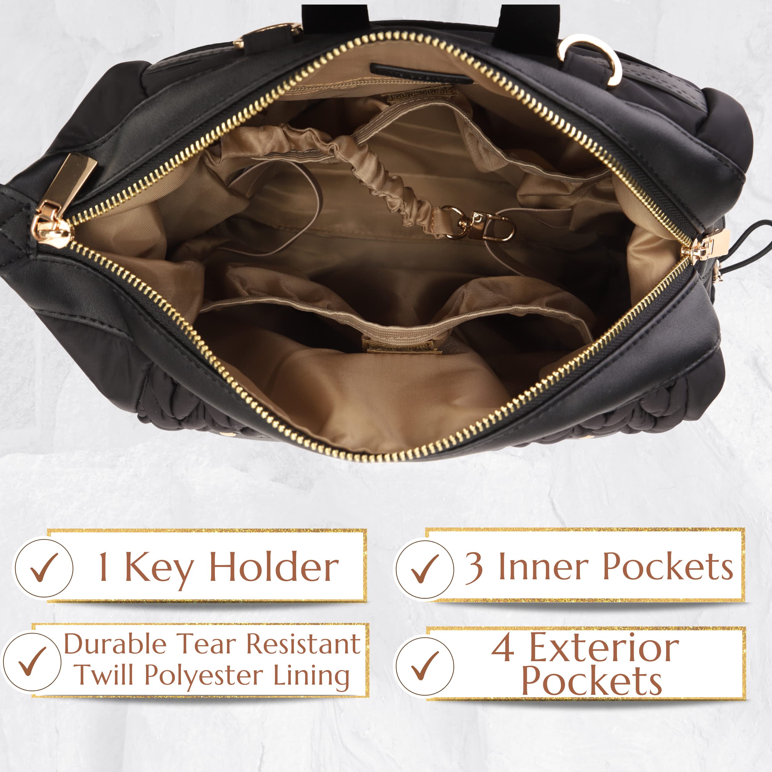 Small Backpack Purse for Women - Mini Diaper Bag & Travel Backpack with Adjustable Straps | Perfect for Vacation, Day Trips & Baby Essentials Organization