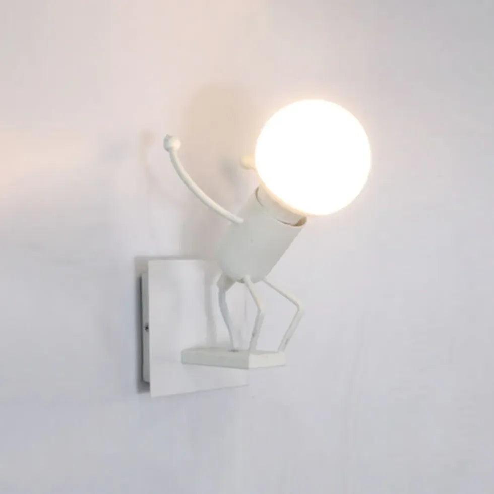 Modern Wall Lights for Kids Room - Creative Little Man Design, LED Night Light for Bedroom, Nursery, Playroom - Perfect for Bedtime & Decor