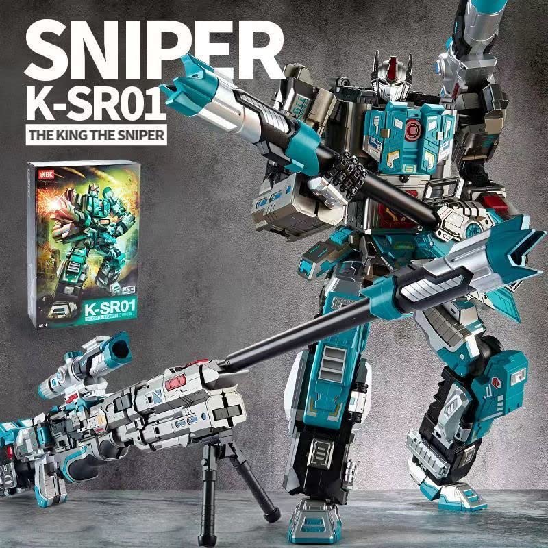 NBK Deformation Toy King of Sniper - Oversized Action Figure Robot Model Collectible Gift for Kids & Adults | Perfect for Display, Play & Anime Fans Collection