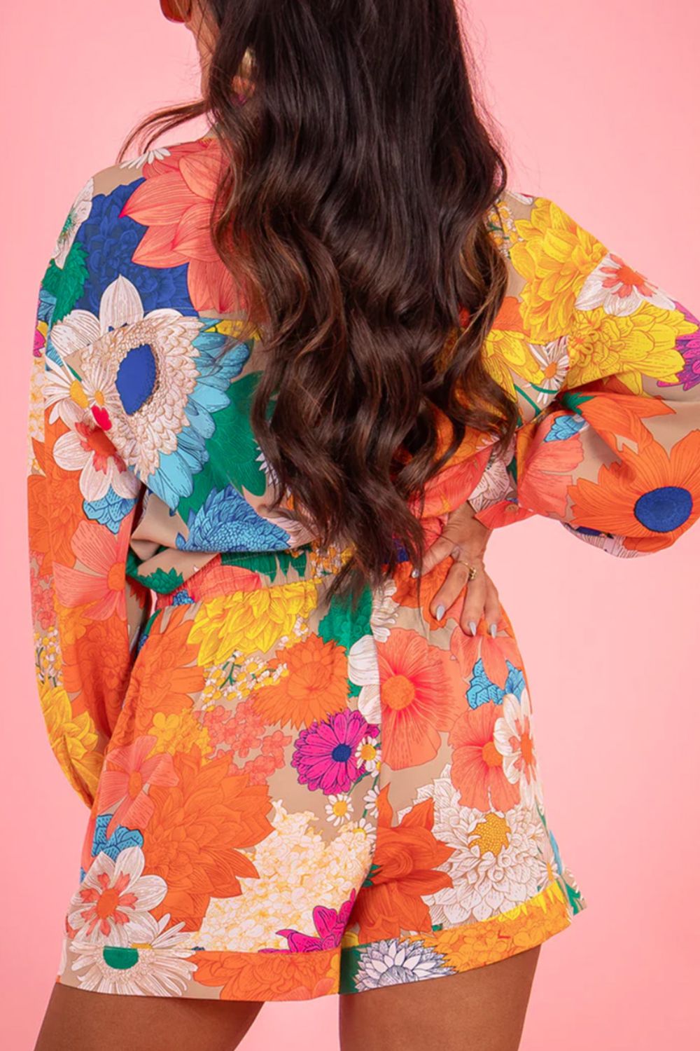 Women's Stylish Button Up Long Sleeve Shirt & Matching Shorts Set - Casual Summer Outfit for Beach, Vacation, and Everyday Wear