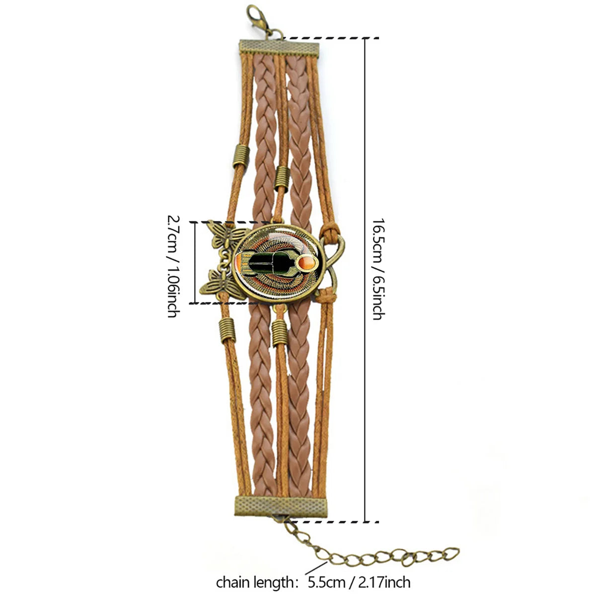 Egyptian Kingdom Bracelet - Handmade Ancient Egyptian Style Jewelry for Women | Perfect for Boho Fashion, Cultural Events & Gift Giving