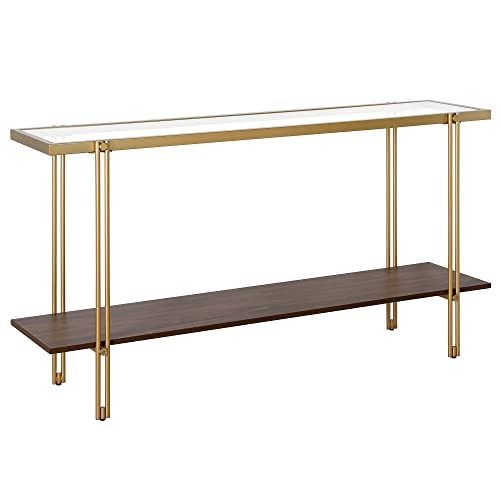 Brass/Walnut
