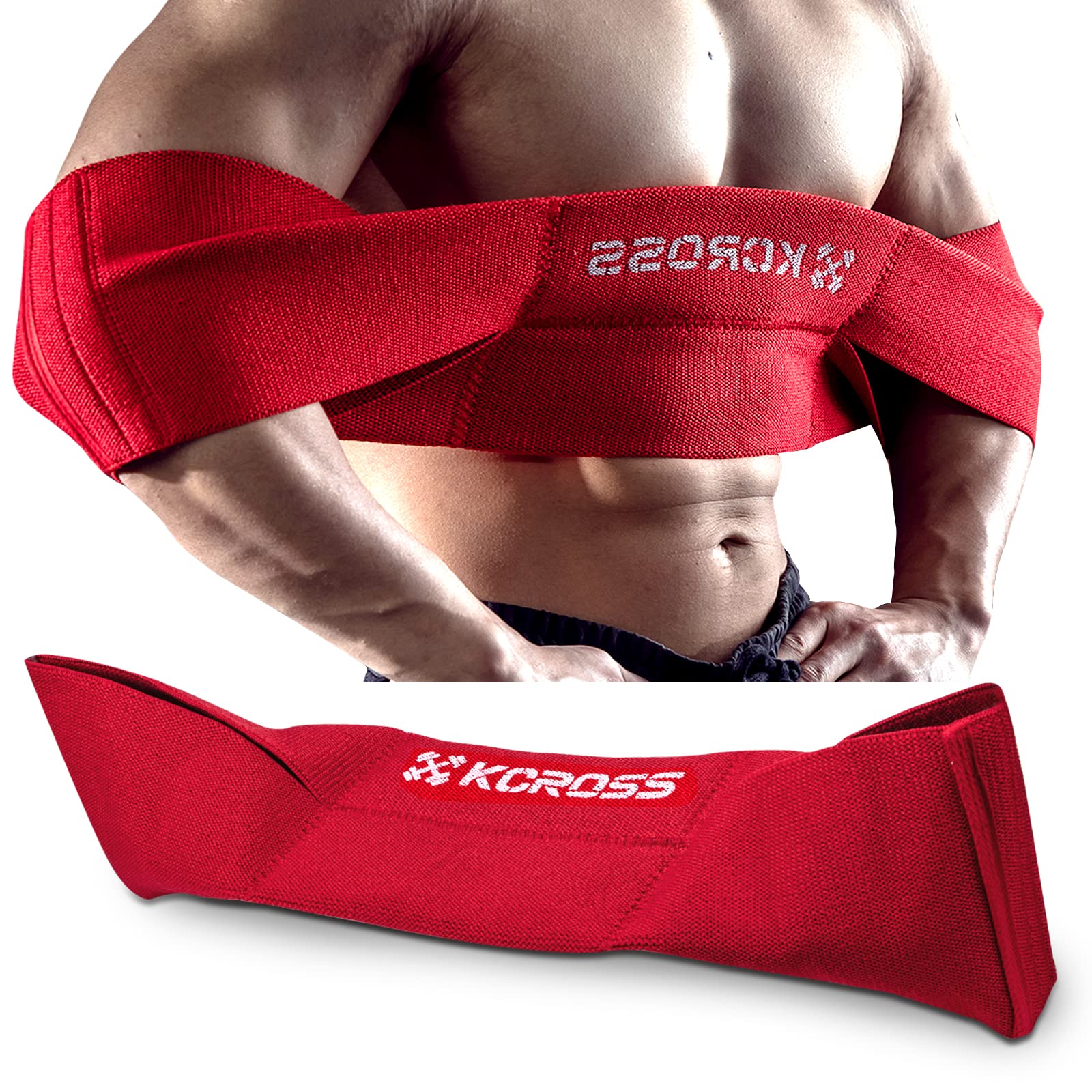 KCROSS Adjustable Bench Press Band for Men & Women - Heavy Duty Weight Lifting Resistance Bands for Strength Training, Push Up Exercises & Home Gym Workouts - Perfect for Beginners to Advanced Athletes