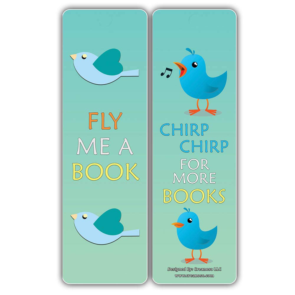 Premium 12-Pack Bird-Themed Reading Bookmarks for Men, Women & Kids - Bulk Assorted Designs - Perfect Book Lover Gifts for Teens & Adults - Great for Libraries, Book Clubs & Reading Enthusiasts