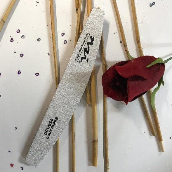 Premium Endurance Nail File 150/150 Grit Medium Coarse - Professional Manicure & Pedicure Tool for Strong, Smooth Nails at Home or Salon