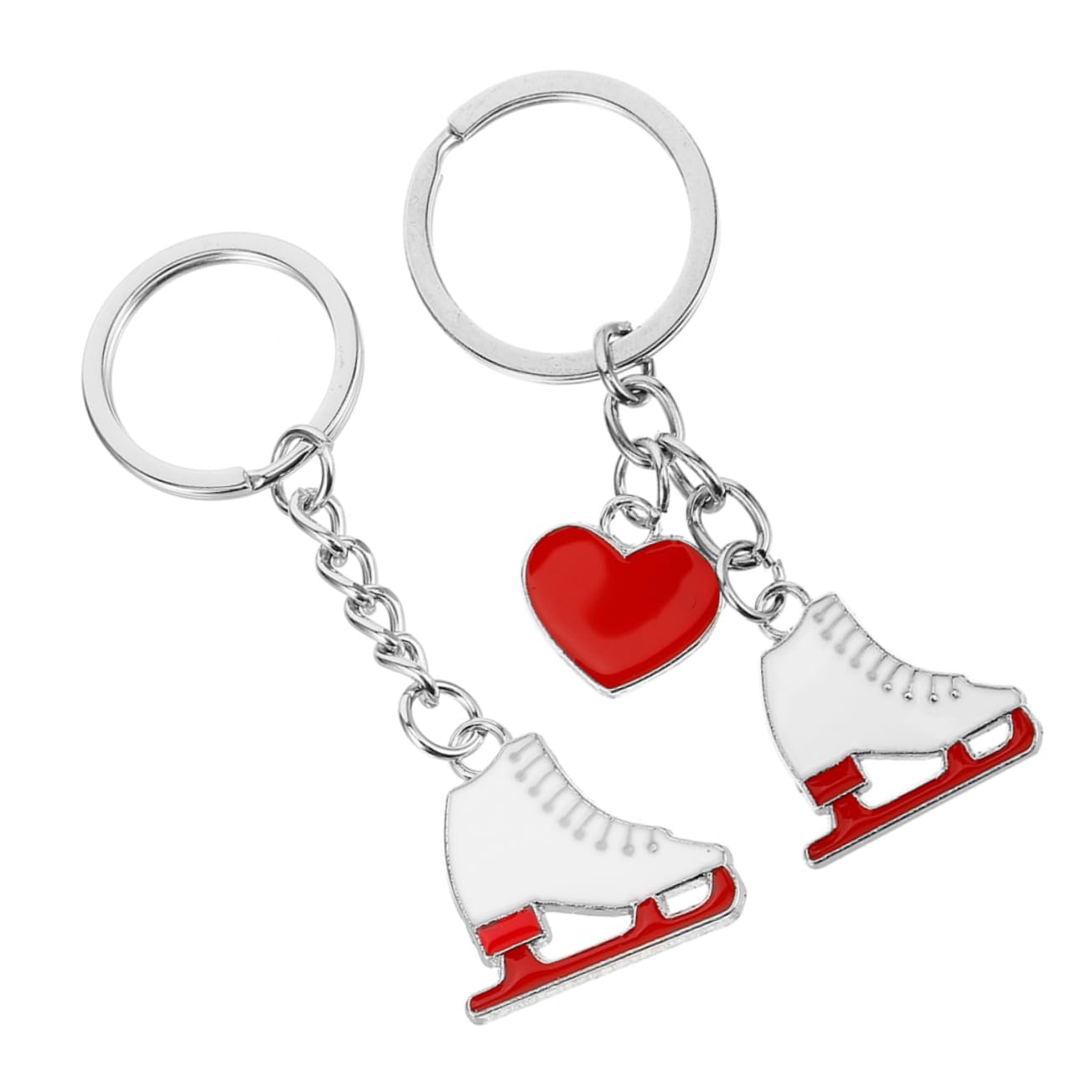 KOMBIUDA Metal Skates Keychains - Durable Pendants for Skating Enthusiasts and Collectors