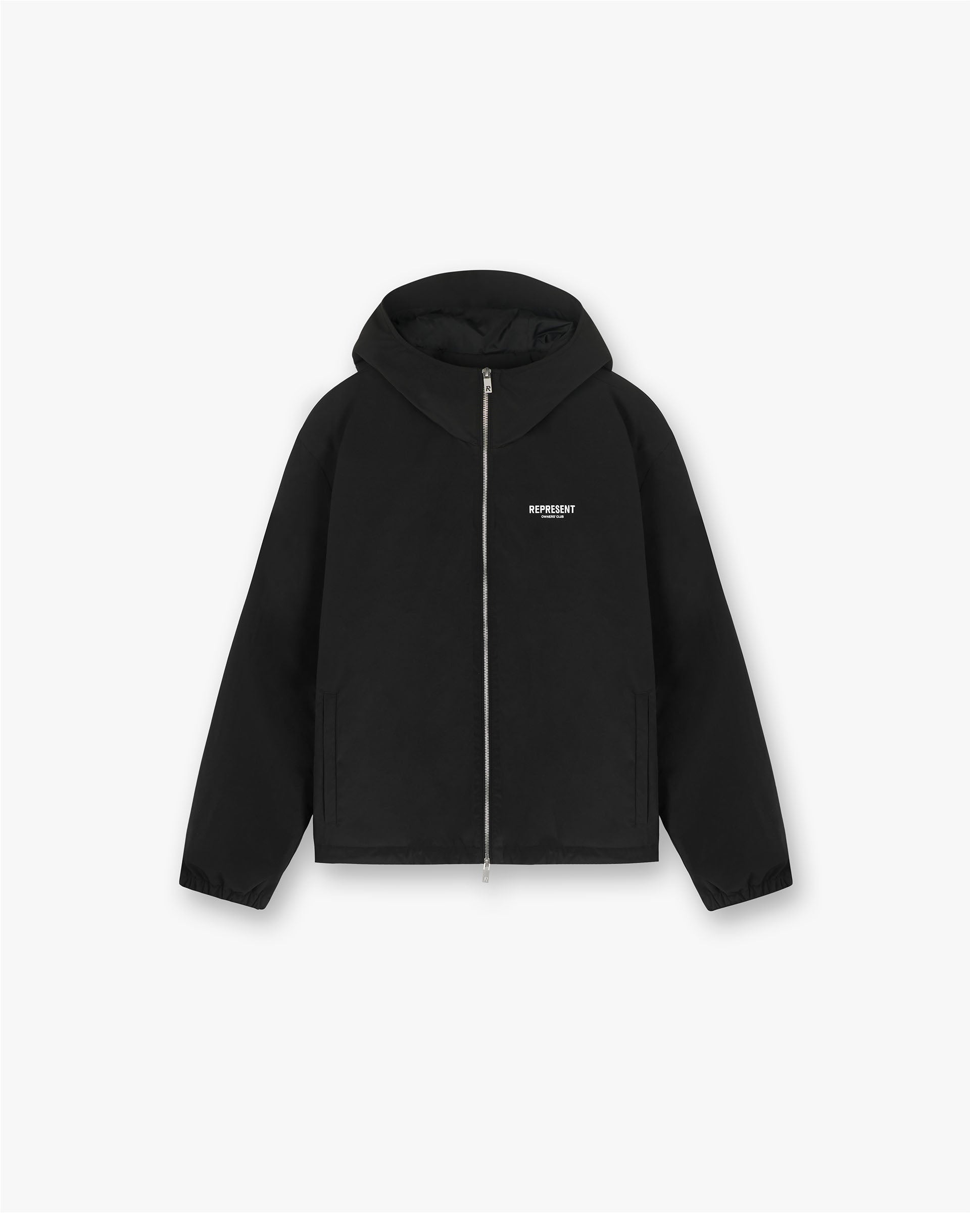 Represent Owners Club Hooded Coach Jacket - Black | Streetwear Fashion for Men | Perfect for Casual Outfits & Urban Style