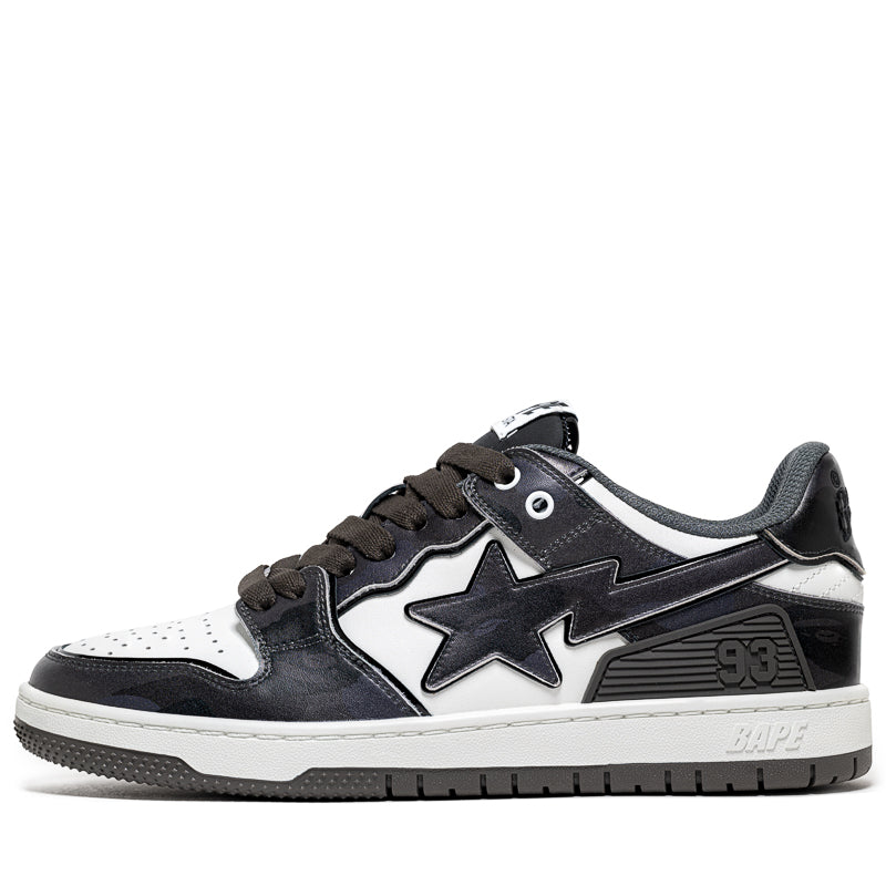 BAPE Sk8 Sta #1 Sneakers - Black | Men's & Women's Casual Skate Shoes for Streetwear & Urban Fashion