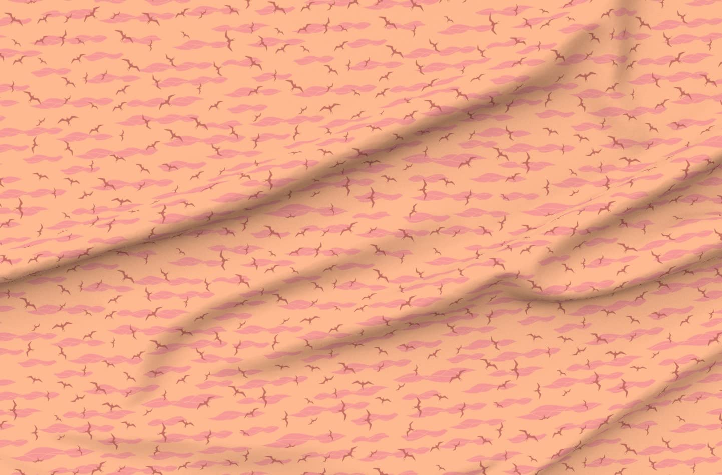 Manu Lewa Red Orange Birds Hawaiian Flying IWA Bird Printed Minky Fabric by The Yard - Soft Plush Material for Sewing Baby Blankets, Quilt Backing & DIY Projects - Perfect for Nursery Decor, Home Crafts & Gift Making
