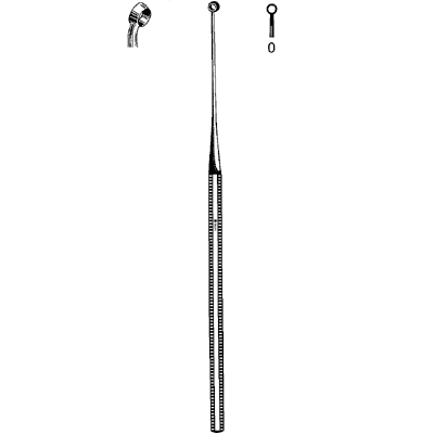Sharp Angled Buck Ear Curette #0 - Professional Ear Cleaning Tool for Safe & Gentle Wax Removal - Perfect for Clinics, Home Use, and Medical Professionals