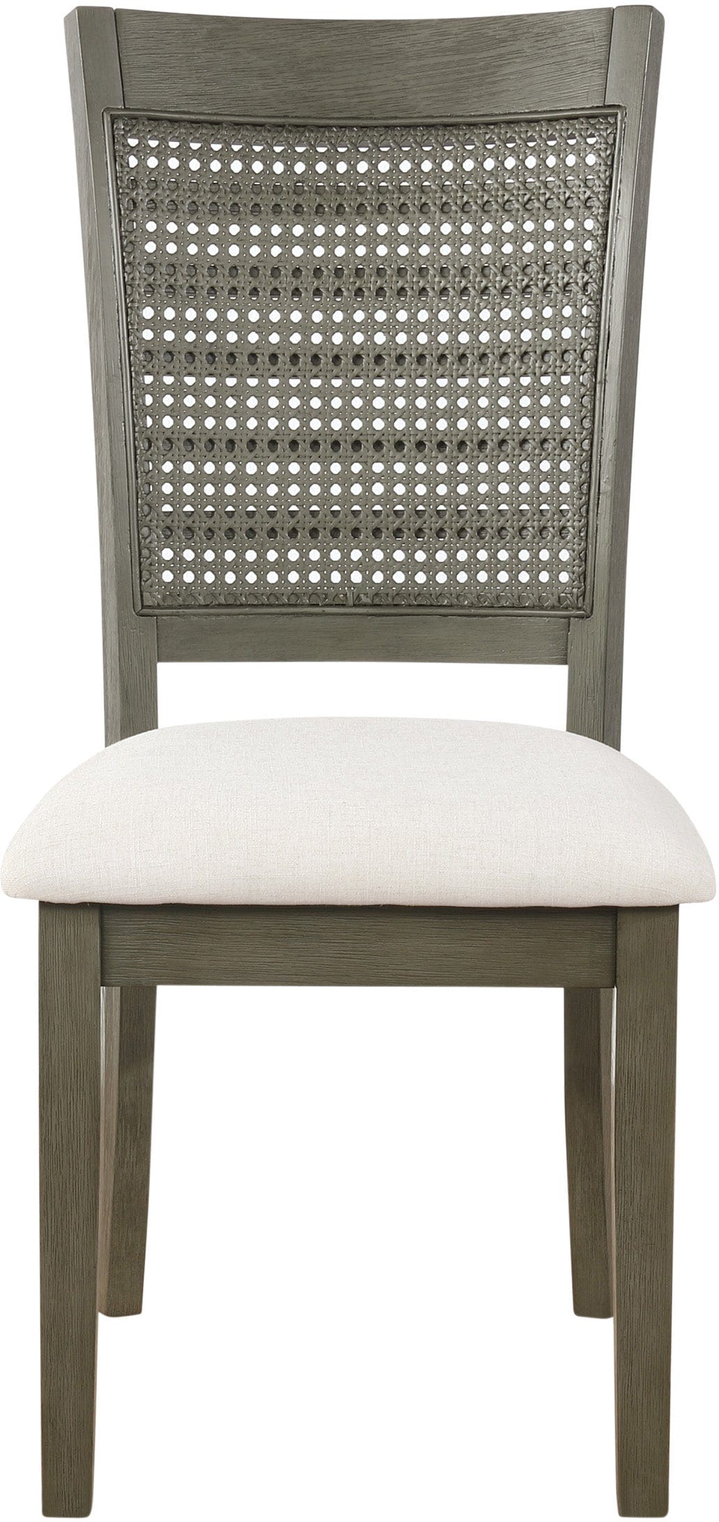 Office Star Walden Cane Back Dining Chairs - Set of 2, Natural Rattan Weave, Comfortable Upholstered Seat - Perfect for Dining Room, Kitchen, or Home Office