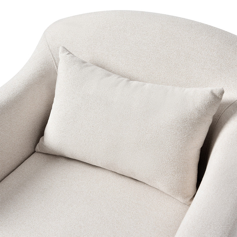 Sara Armchair with Removable Slipcover & Box Pleated Skirt - Modern Living Room Accent Chair for Home, Office, or Reading Nook