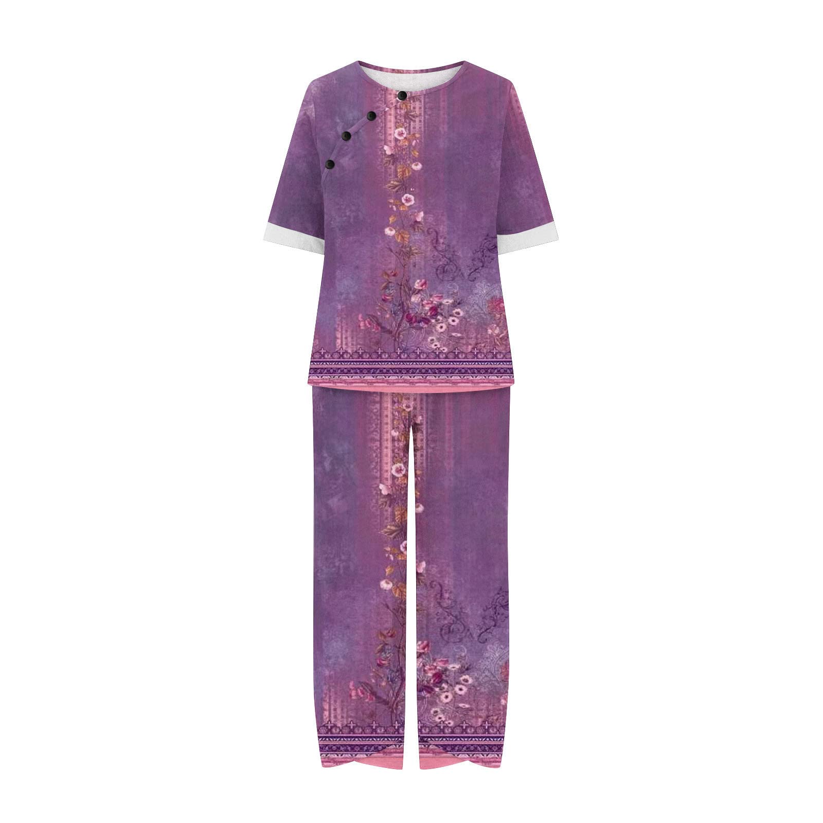 Women's Crochet 2-Piece Lounge Set - Short Sleeve Vacation Outfit for Summer Beach & Casual Wear