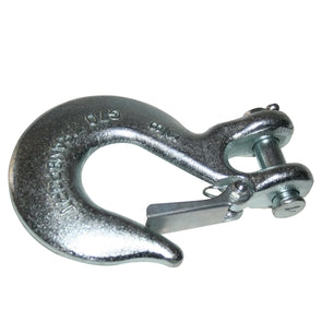 Bulldog Winch 3/8 Inch Heavy Duty Hook with Secure Clasp - Perfect for Off-Roading, Towing, and Marine Applications