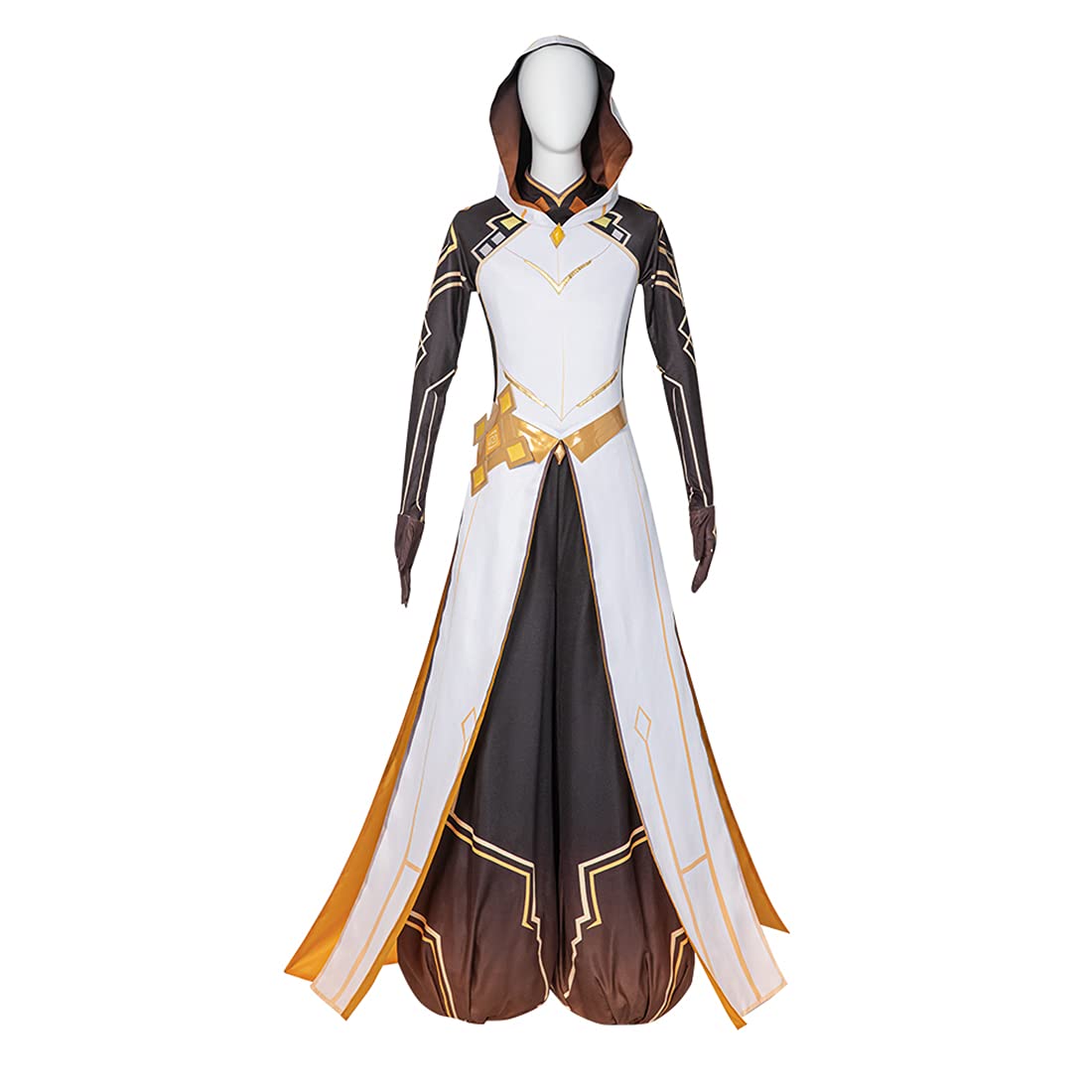 Genshin Impact Zhongli Cosplay Costume - Geo Archon Morax Outfit with Chinese Knot Decoration | Anime Convention, Halloween Cosplay, Roleplay Costume