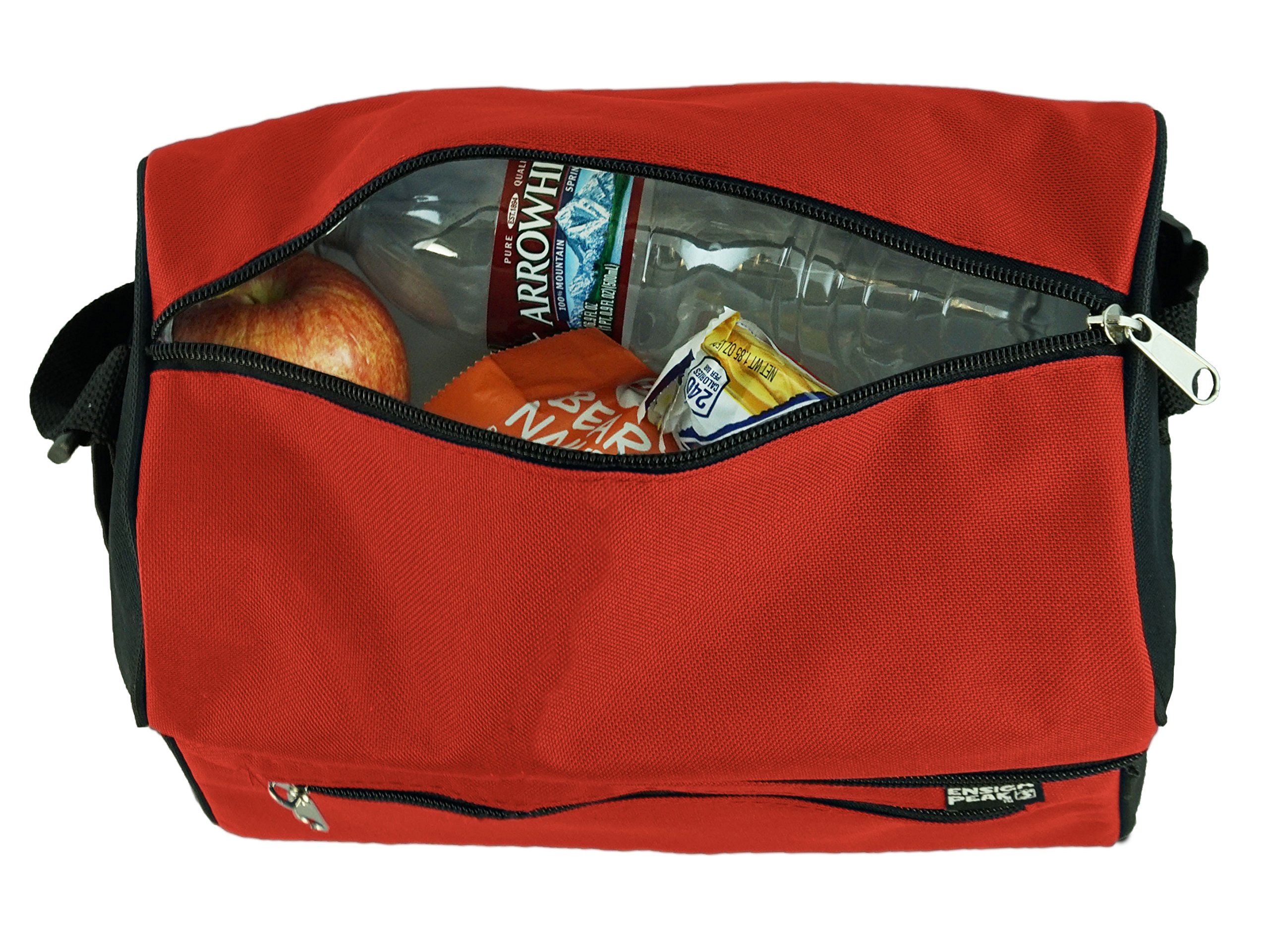 Ensign Peak 2 Compartment Insulated Lunch Box - Leakproof Cooler Bag for Work, School & Picnics | Perfect for Meal Prep & Outdoor Activities