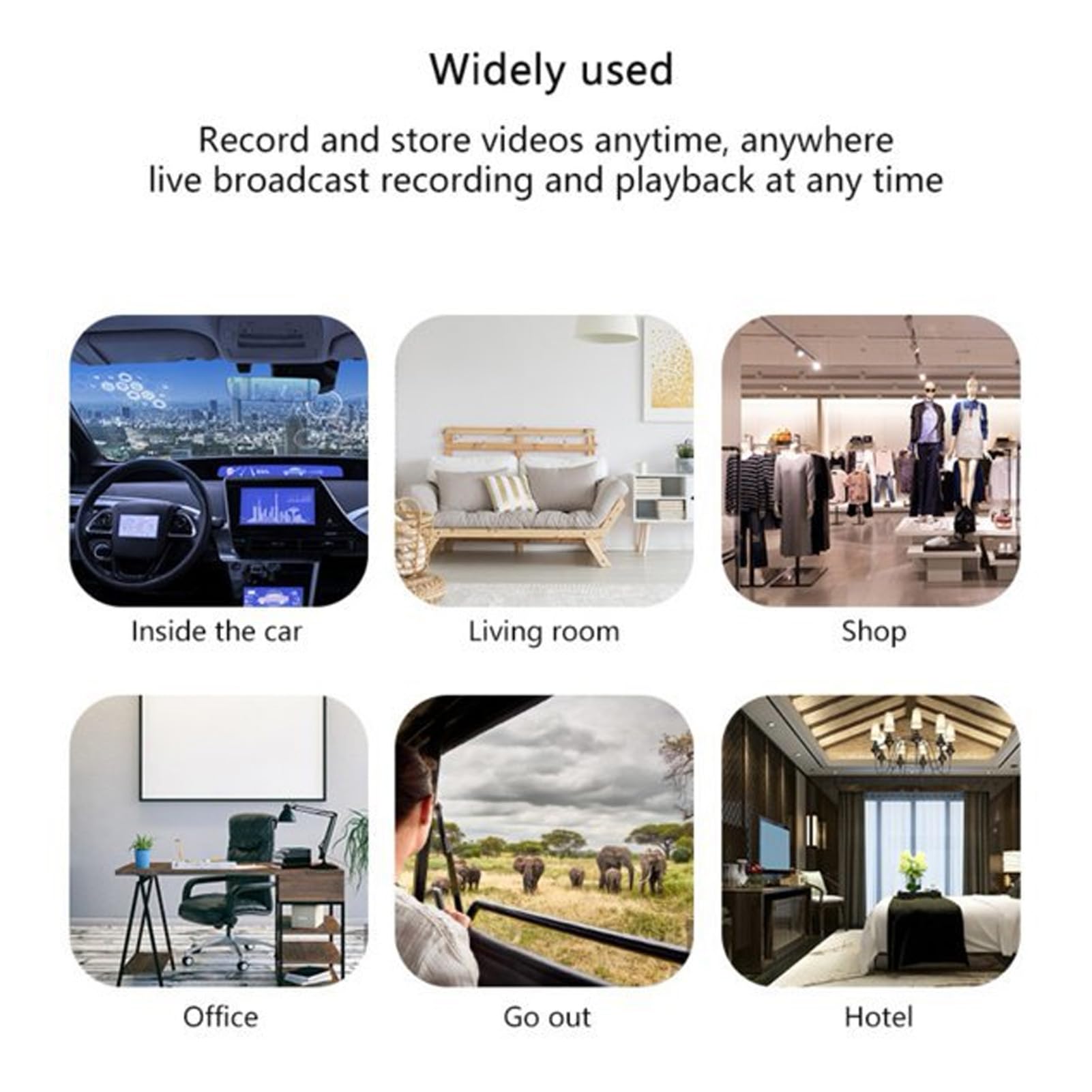 Risegun WiFi Security Camera - 1080P HD Indoor/Outdoor Surveillance Camera with Night Vision, 150° Wide Angle, Motion Detection & Alarm - Perfect for Home Security, Baby Monitoring, and Office Protection