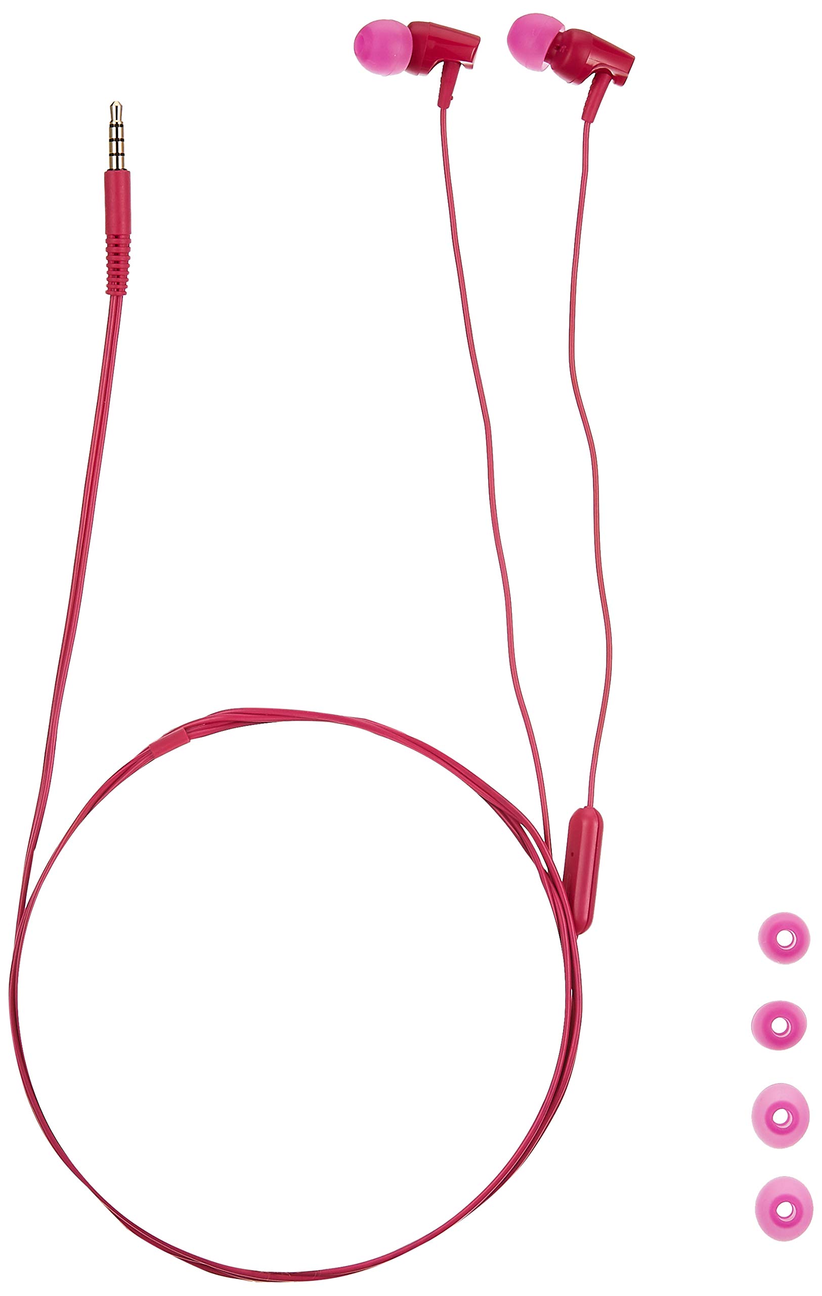 Audio-Technica ATH-CLR100iSPK SonicFuel In-Ear Headphones with Mic & Remote - Pink | High-Quality Sound for Music, Calls & Gaming | Perfect for Commuting, Workouts & Travel