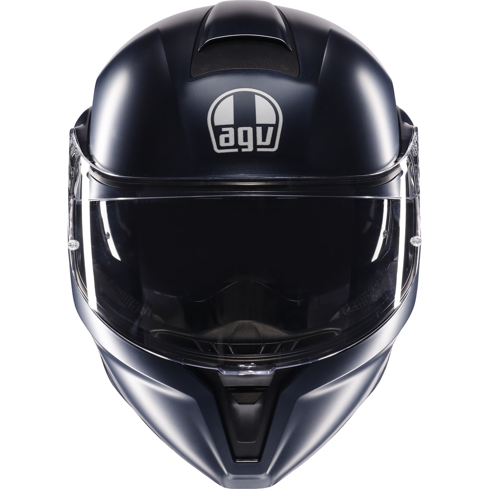 AGV Streetmodular Solid Matt Profondo Blue Motorcycle Helmet - DOT & ECE Certified for Safety - Lightweight & Ventilated for Comfort - Perfect for Urban Commuting & Long Rides