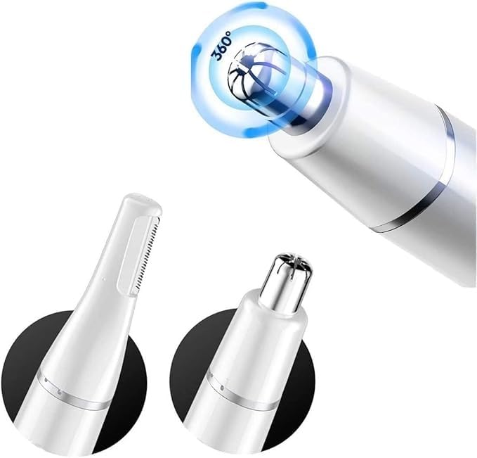 Premium Nose Hair Trimmer for Men - Dual Sided Precision Blades for Nose, Ears & Eyebrows Grooming - Waterproof & Painless Personal Care Tool for Home, Travel & Grooming Kit