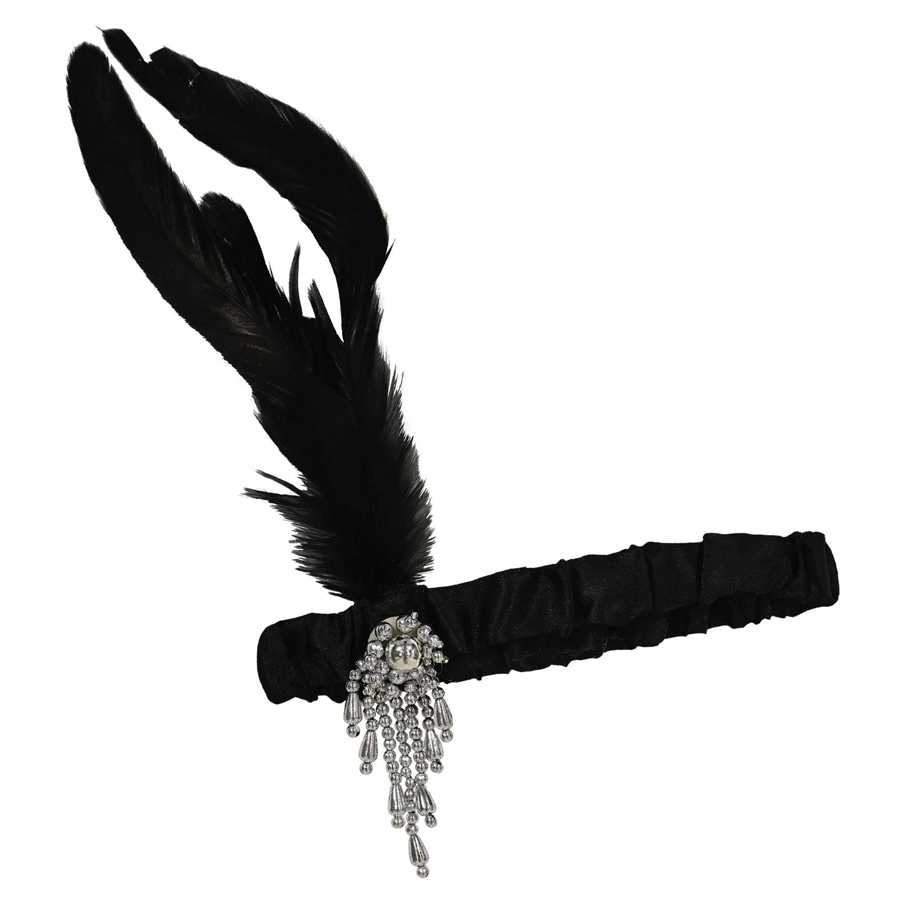 12 Pack Beistle Flapper Headbands - Black Roaring 20s Gatsby Party Headpieces for Women, Halloween Costume Accessories & Themed Events